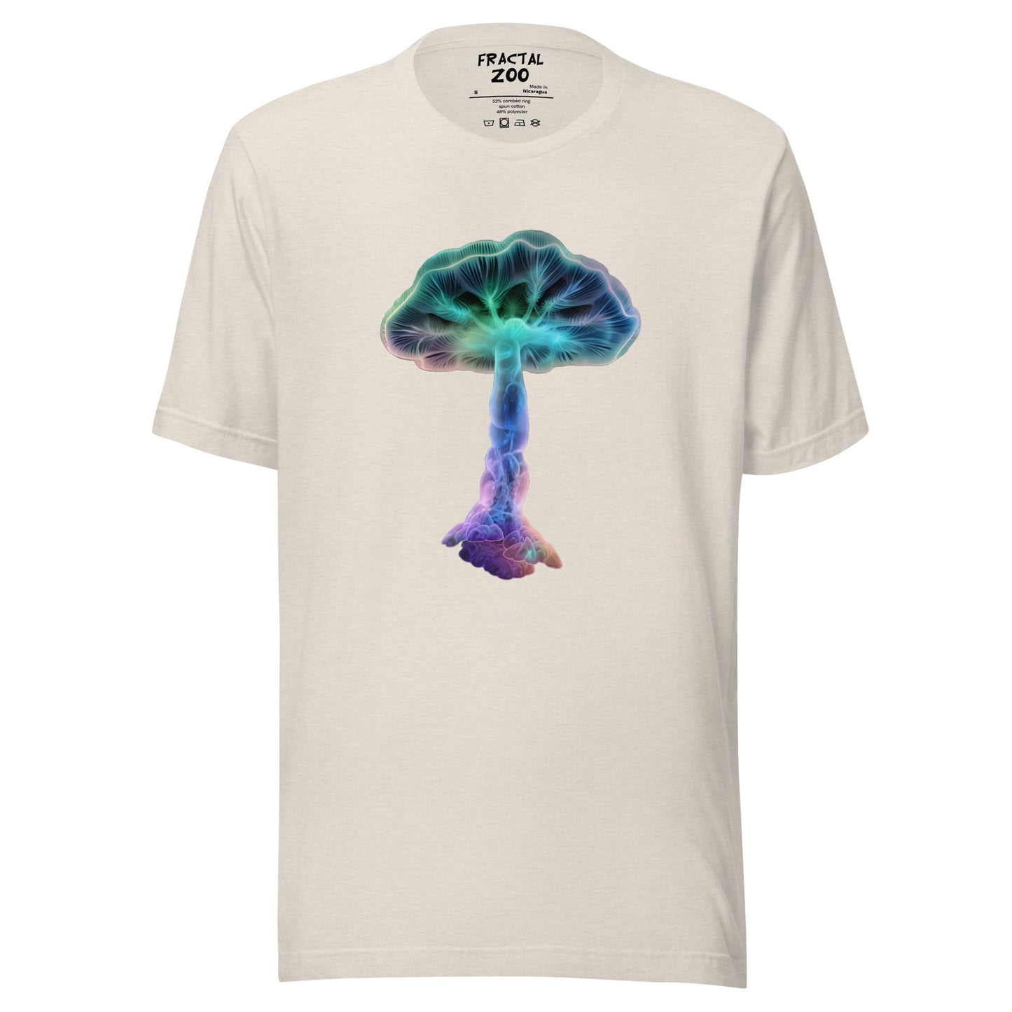 Glowing Fungi t-shirt | Eco-Conscious Fashion with Magical Mushrooms