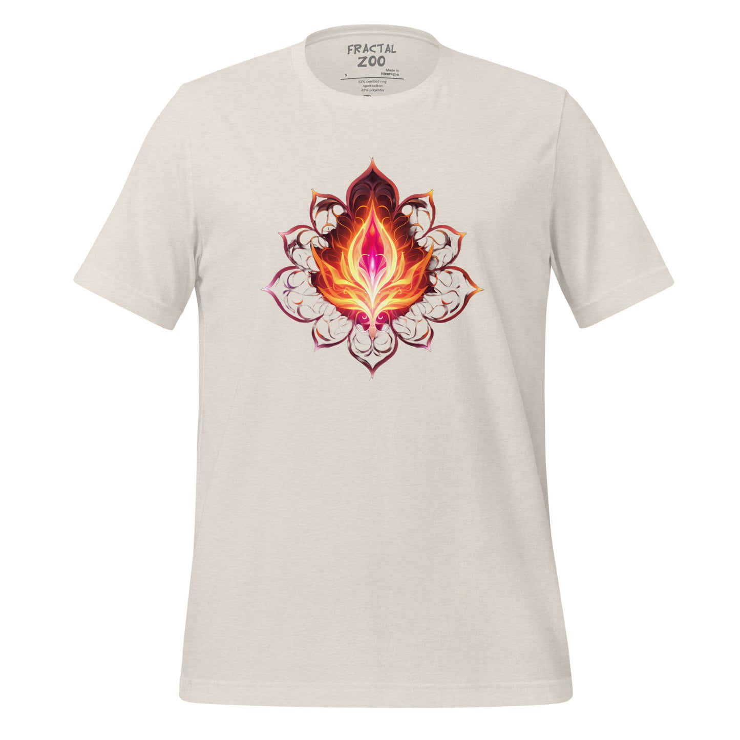 Cosmic Bloom - Ethereal Space-Inspired Floral T-Shirt for Festivals