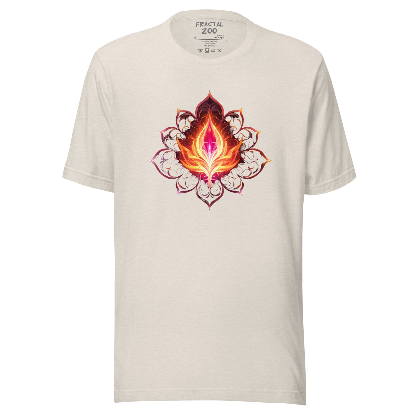 Cosmic Bloom - Ethereal Space-Inspired Floral T-Shirt for Festivals