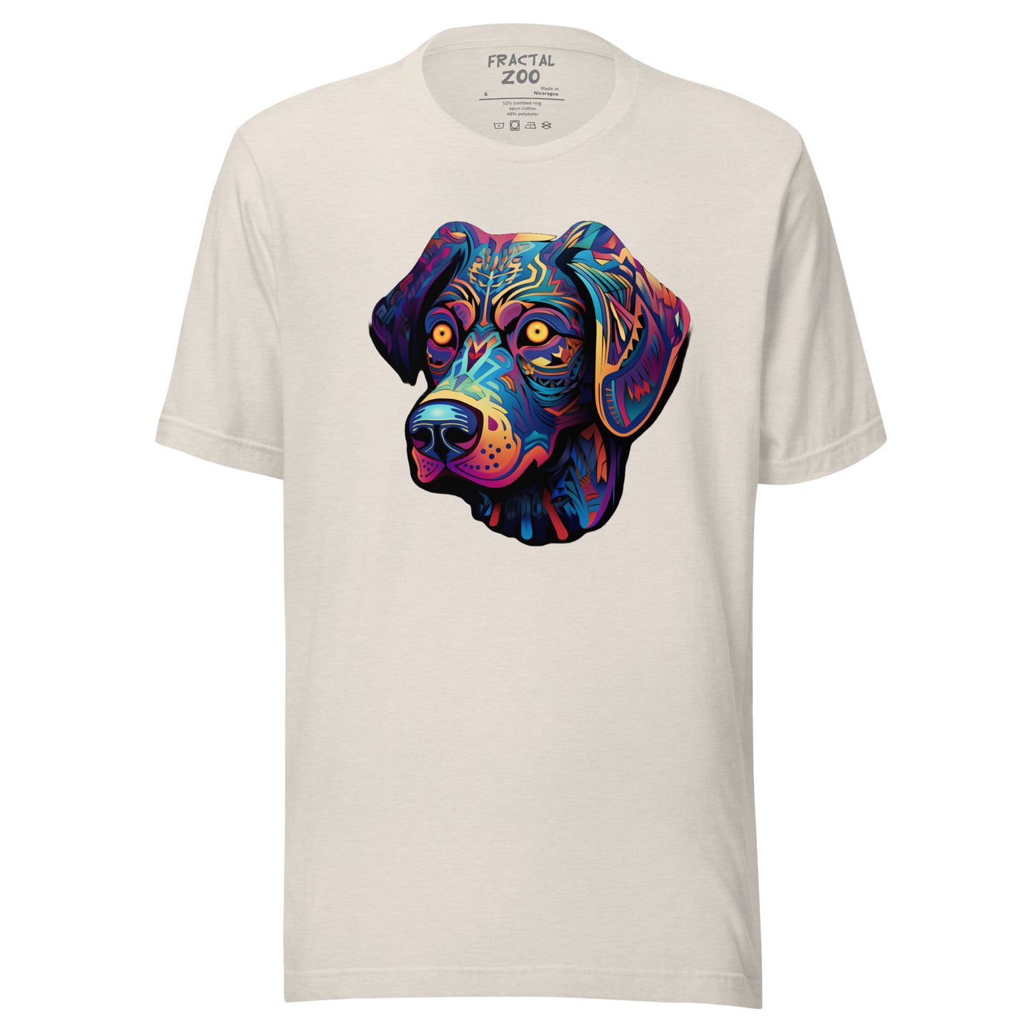 Psychedelic Pooch - Trippy Canine T-Shirt for Party Enthusiasts