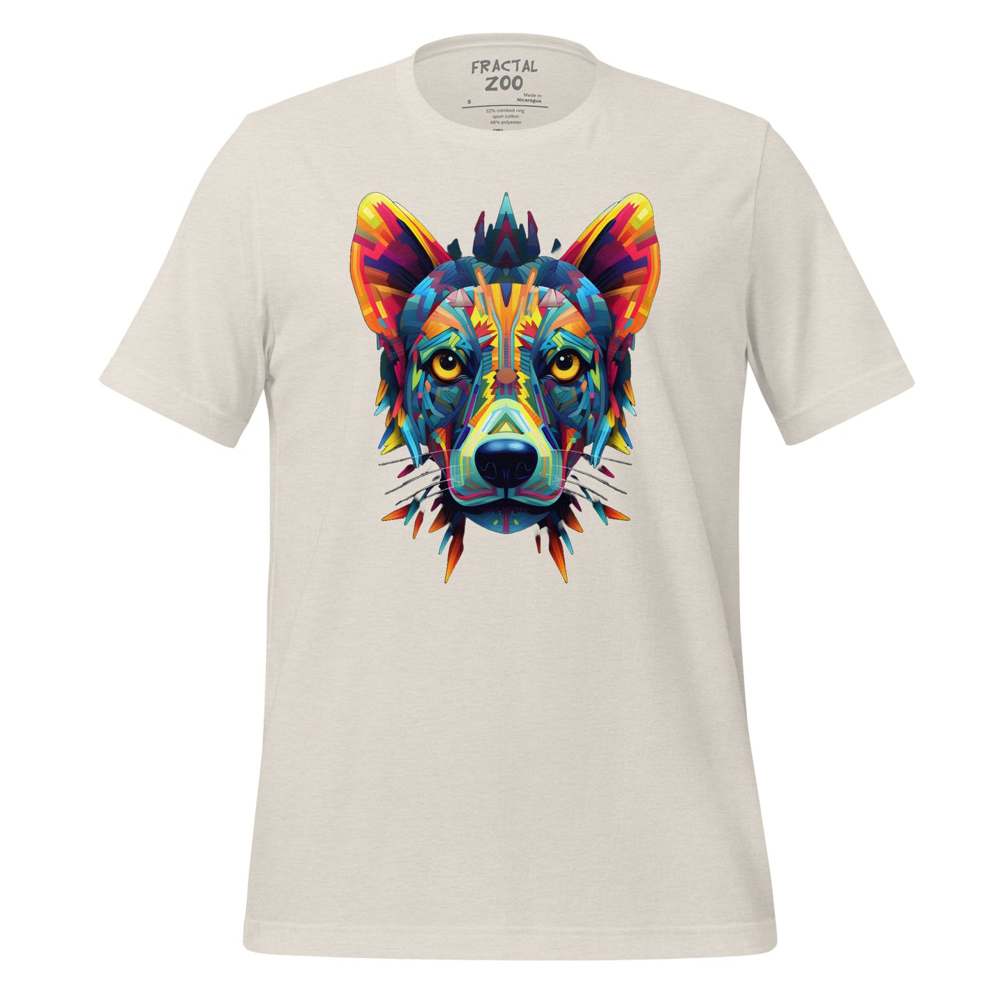 Cosmic Kaleidocanine - Stellar Fractal Dog T-Shirt for Festivals Unisex t-shirt