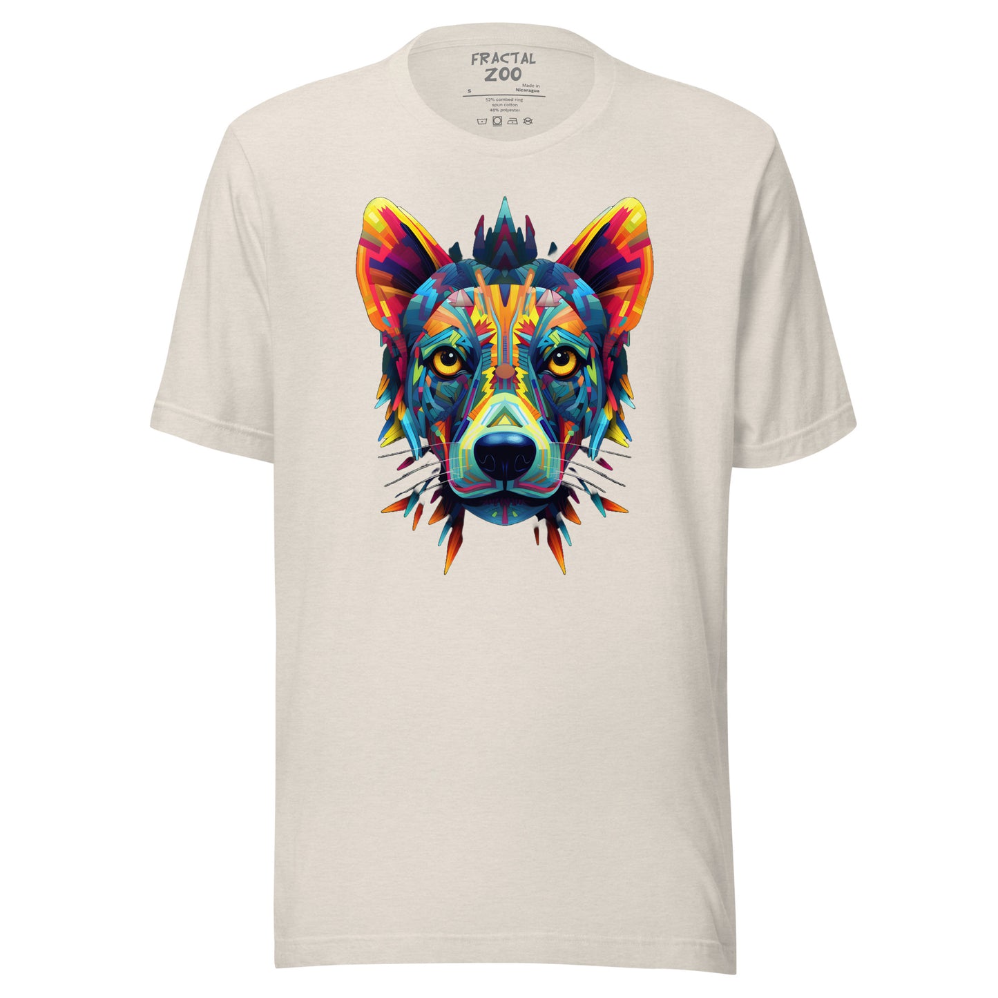 Cosmic Kaleidocanine - Stellar Fractal Dog T-Shirt for Festivals Unisex t-shirt