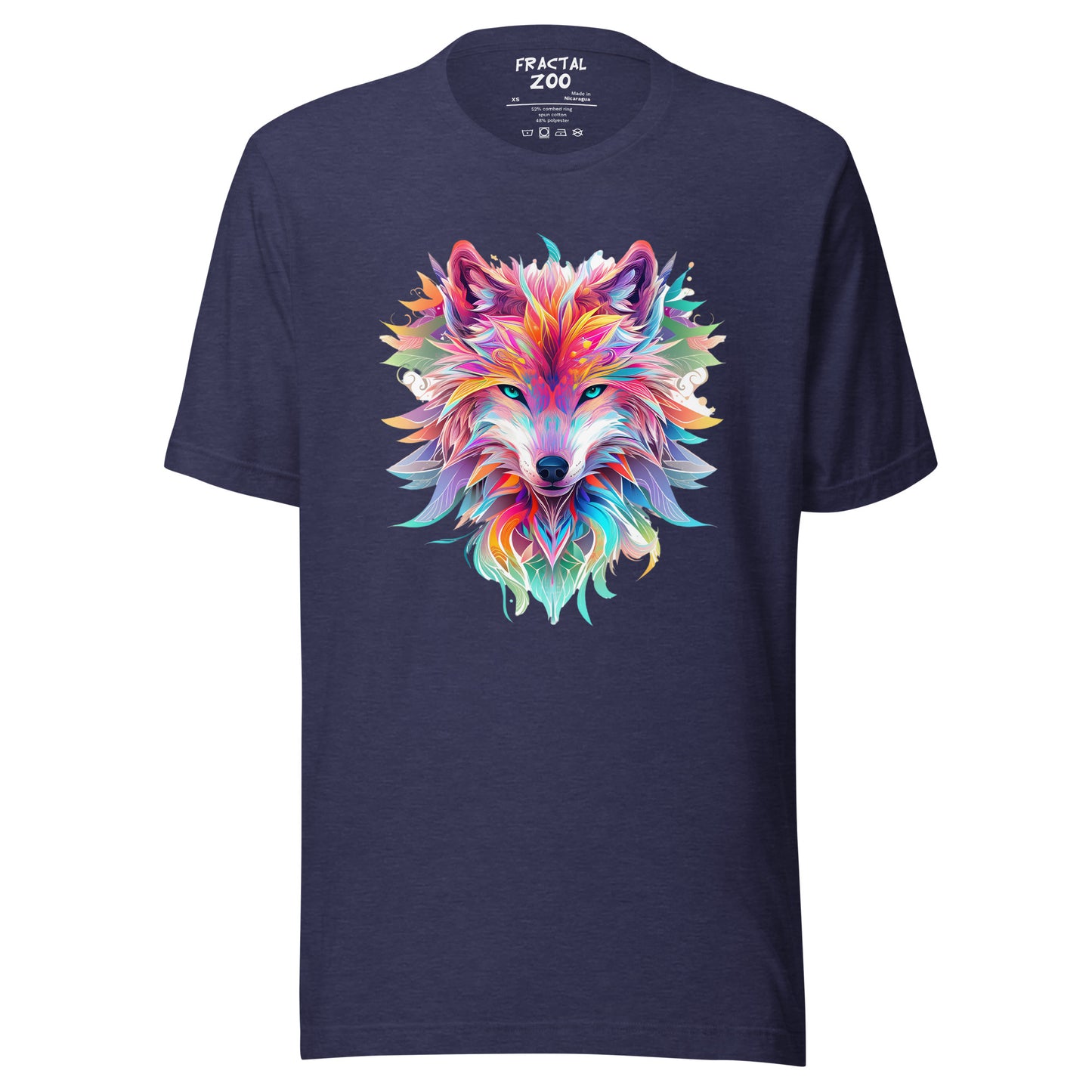 Vibrant Spirit Wolf Tee | Artistic and Sustainable T-Shirt