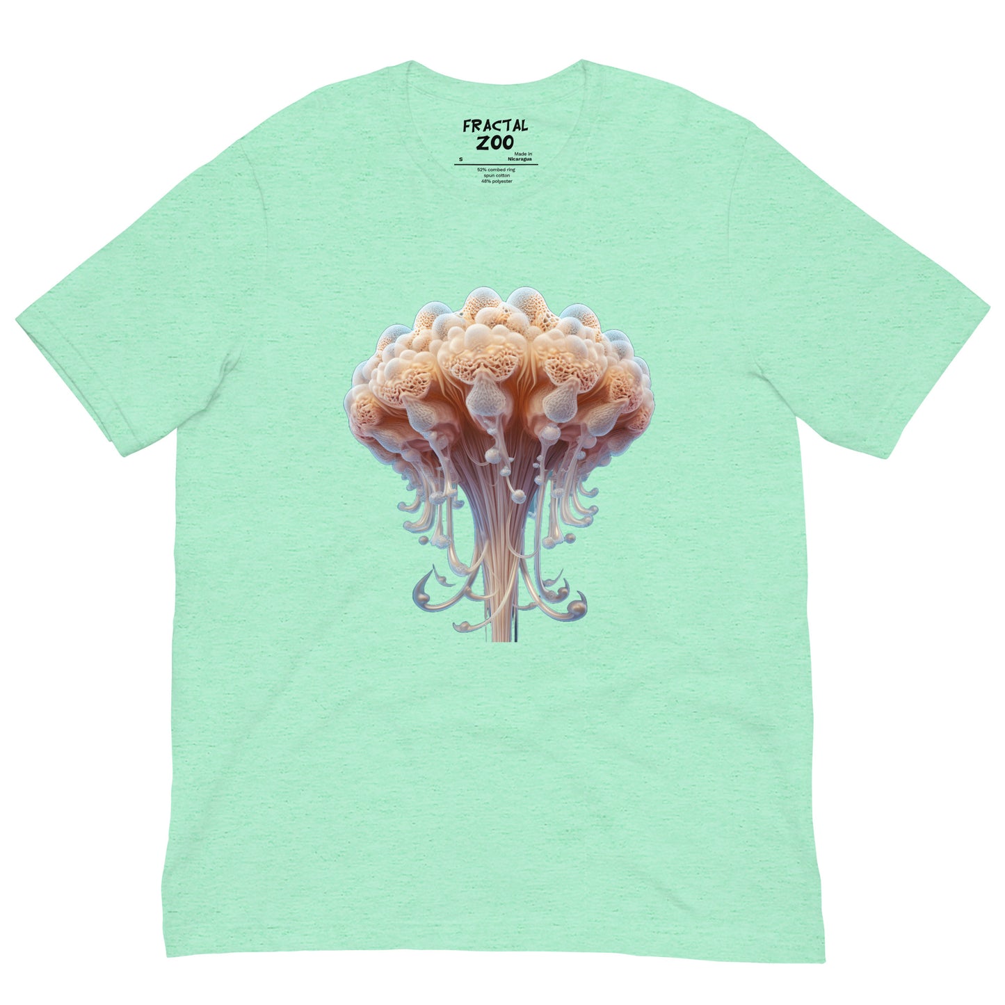 Fractal Marine Jellyfish Unisex T-Shirt | Dive into Oceanic Wonder