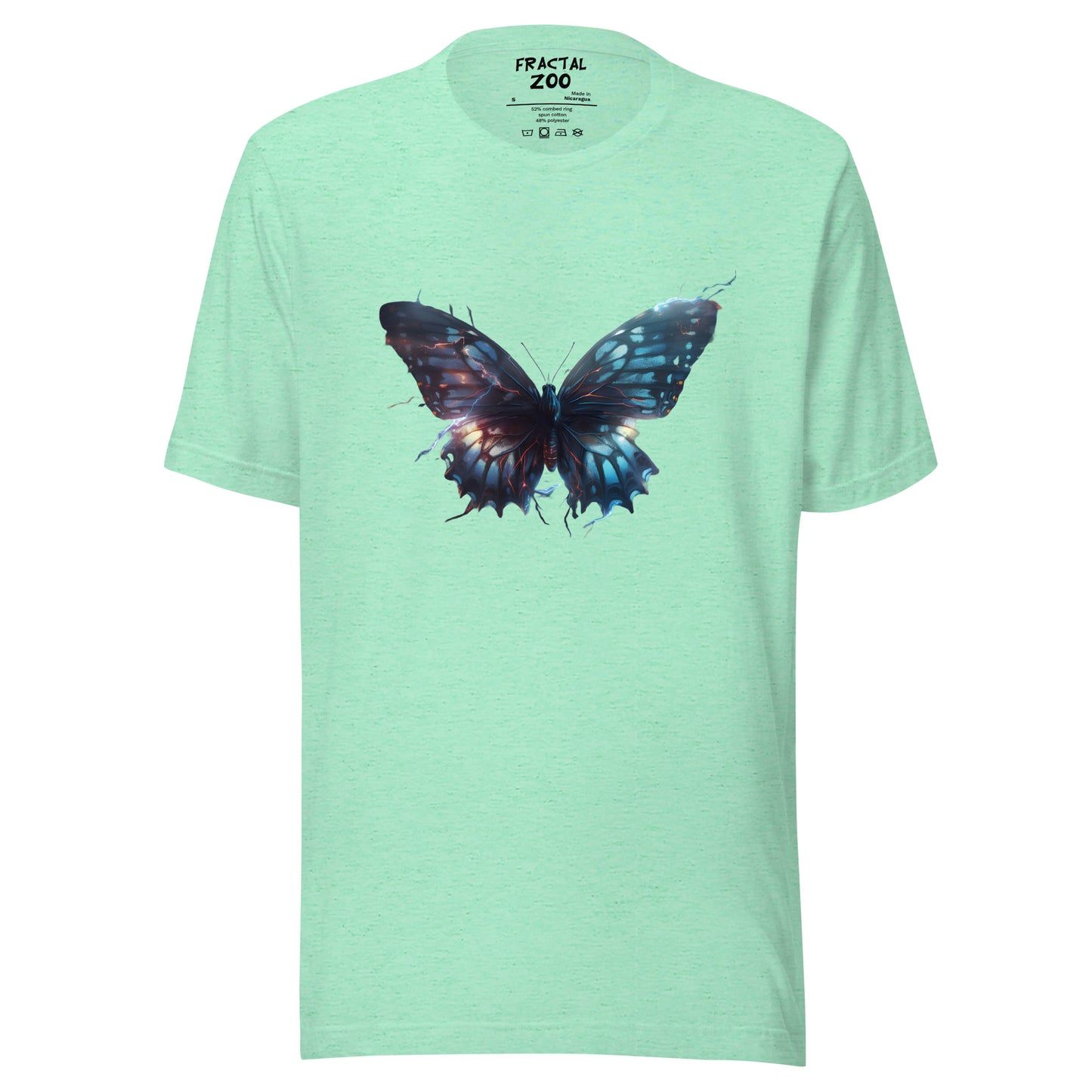 Electro-Flutter Lightning Butterfly Unisex t-shirt | Eco-Friendly Festival Fashion Statement