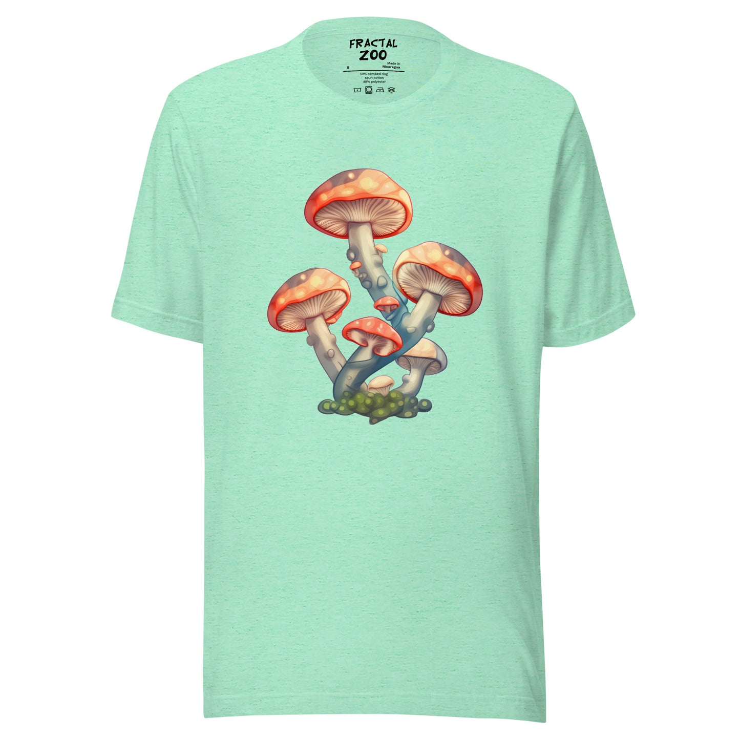 Fungal Haven T-Shirt | Embrace Nature's Magic with Our Premium Mushroom Patch Design