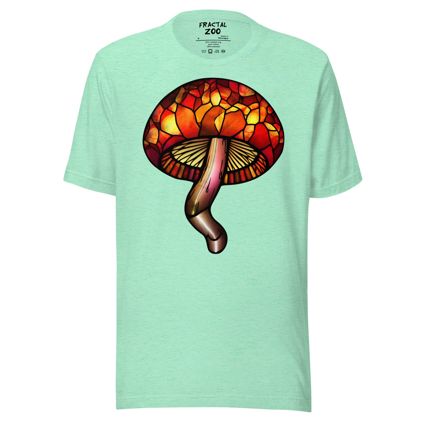 Stained-Glass Mushroom Unisex t-shirt | Celebrate Creativity and Nature