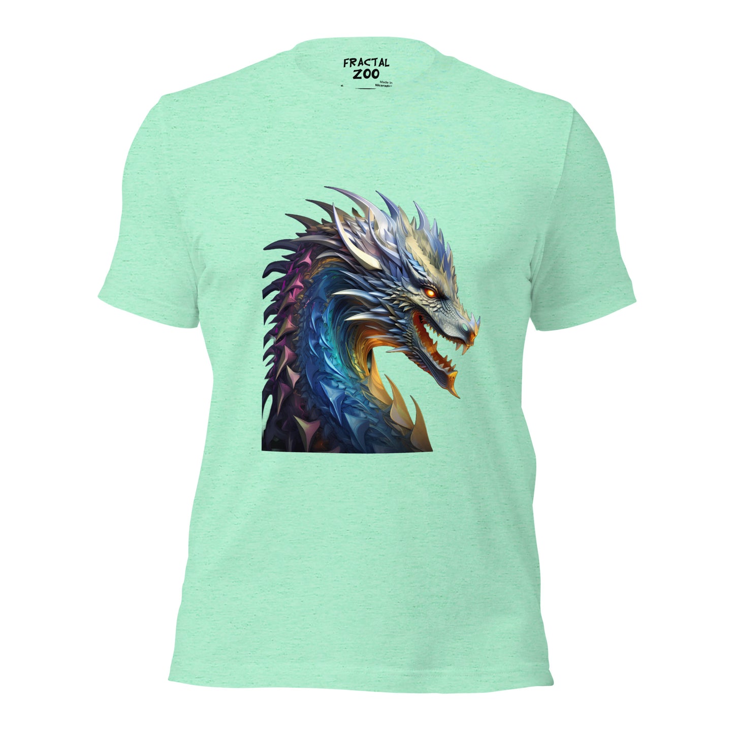 Celebrate Fantasy and Fractals with our Dragonfire Symphony Tee