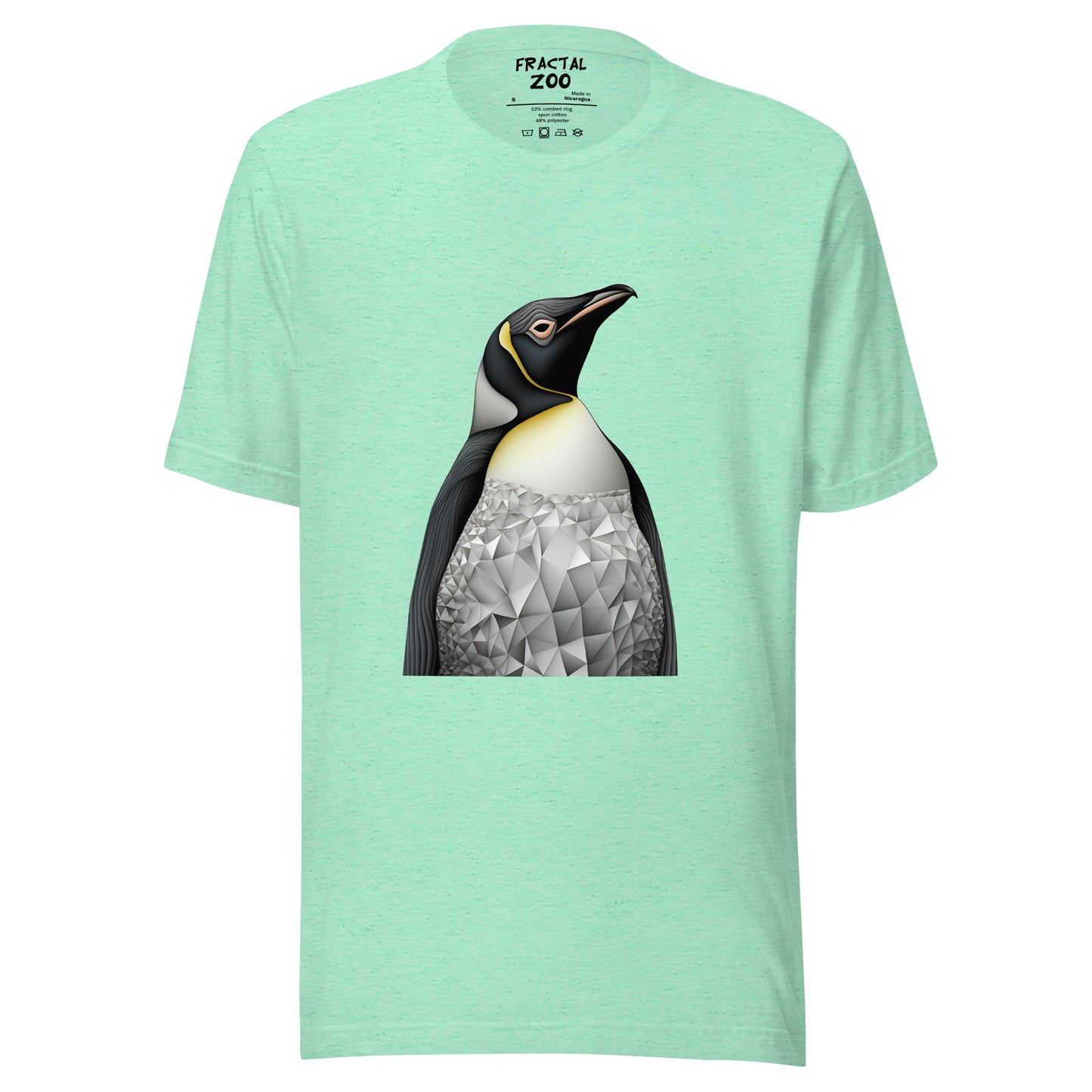 Penguin Fractal Reverie Unisex t-shirt | Artistic Precision and Antarctic Delight