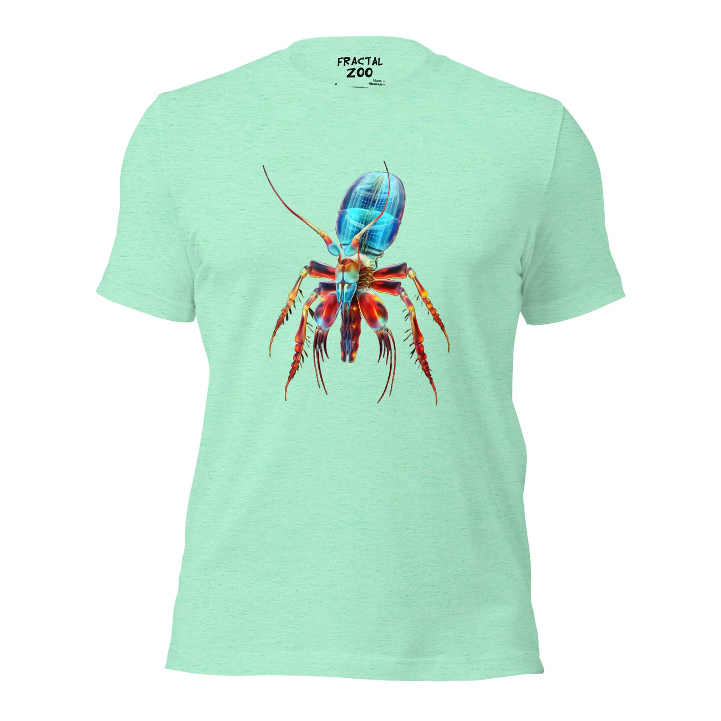 Experience Wild Style with Psychedelia Shrimp T-Shirt by Fractal Zoo