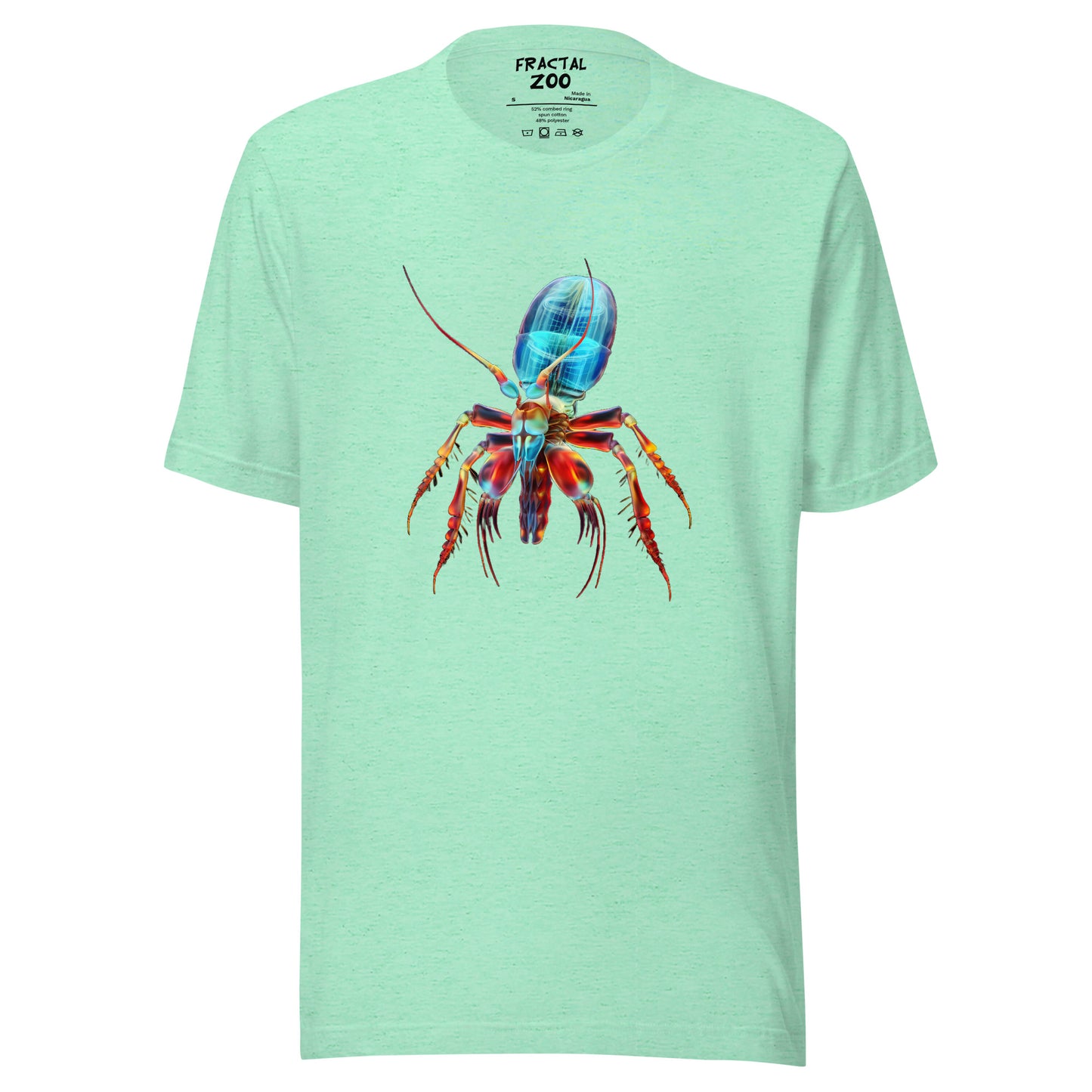 Experience Wild Style with Psychedelia Shrimp T-Shirt by Fractal Zoo