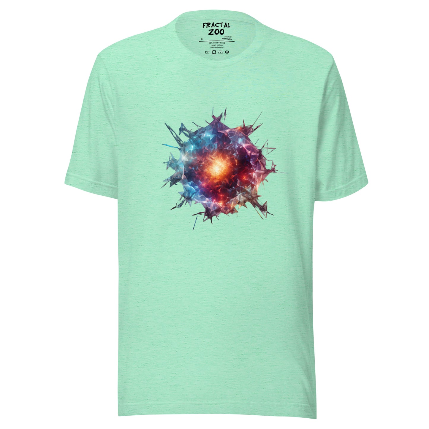 Geometric Abstract Meteor Unisex t-shirt | Ethical Style from the Cosmos