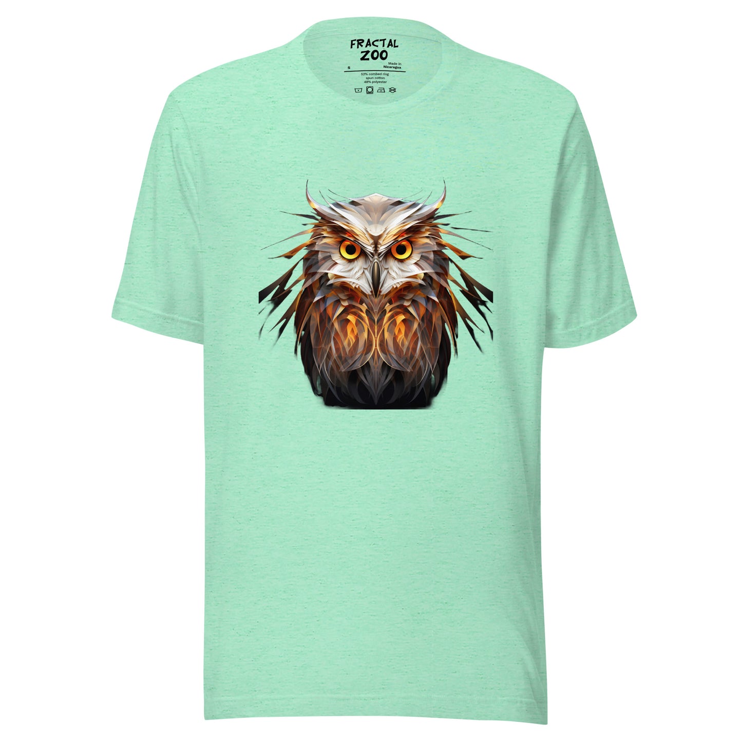 Fractal Owl Unisex t-shirt | Animal-Inspired T-Shirt Collection