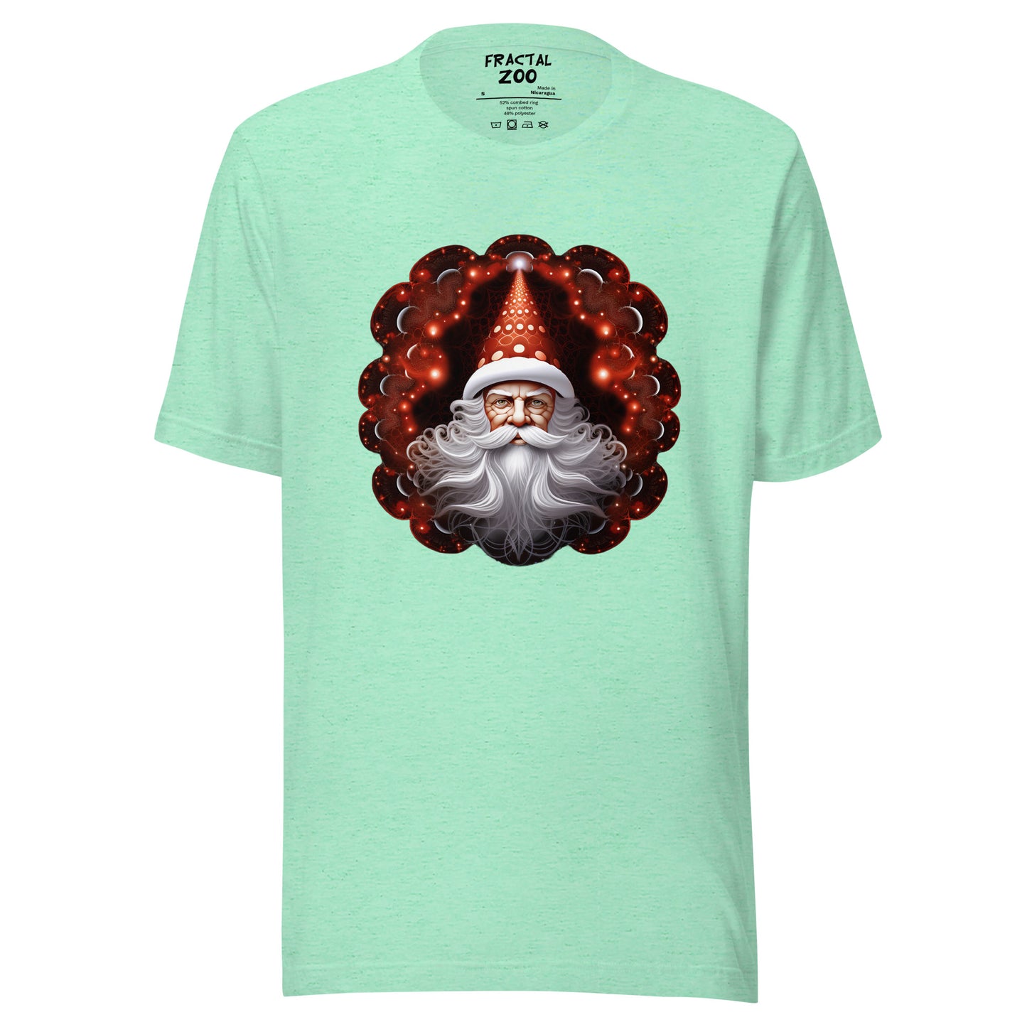 Santa's Fractal Magic  t-shirt | Feel the Christmas Holidays Magic with Fractal Tee