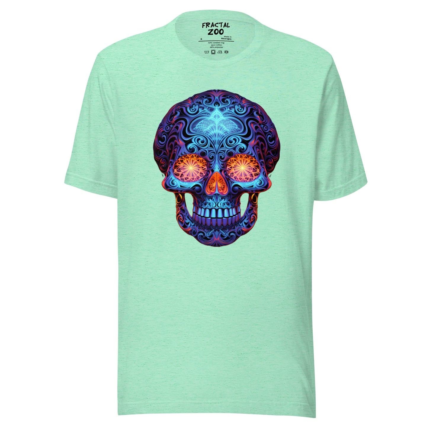 Sapphire Gaze Skull Unisex t-shirt | Comfy and visually captivating feel