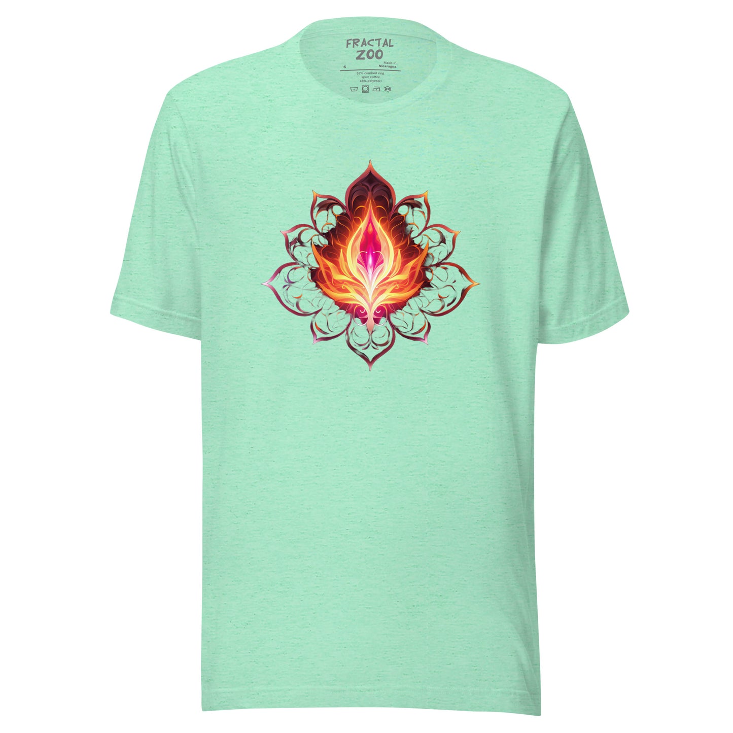 Cosmic Bloom - Ethereal Space-Inspired Floral T-Shirt for Festivals