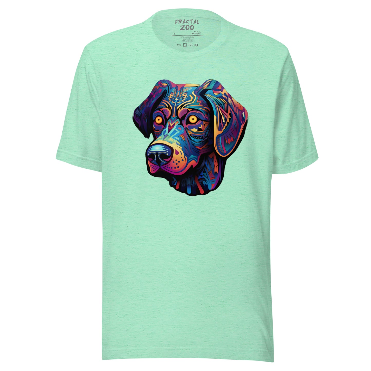 Psychedelic Pooch - Trippy Canine T-Shirt for Party Enthusiasts