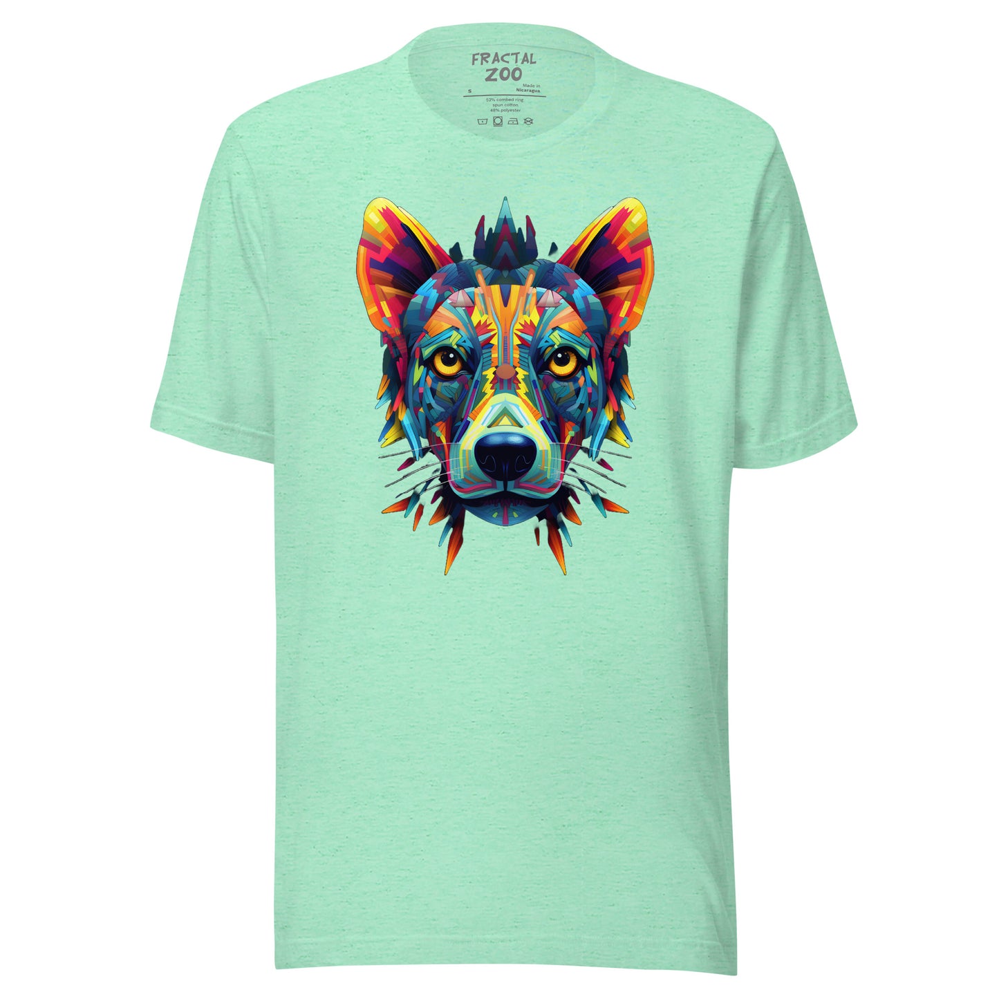 Cosmic Kaleidocanine - Stellar Fractal Dog T-Shirt for Festivals Unisex t-shirt