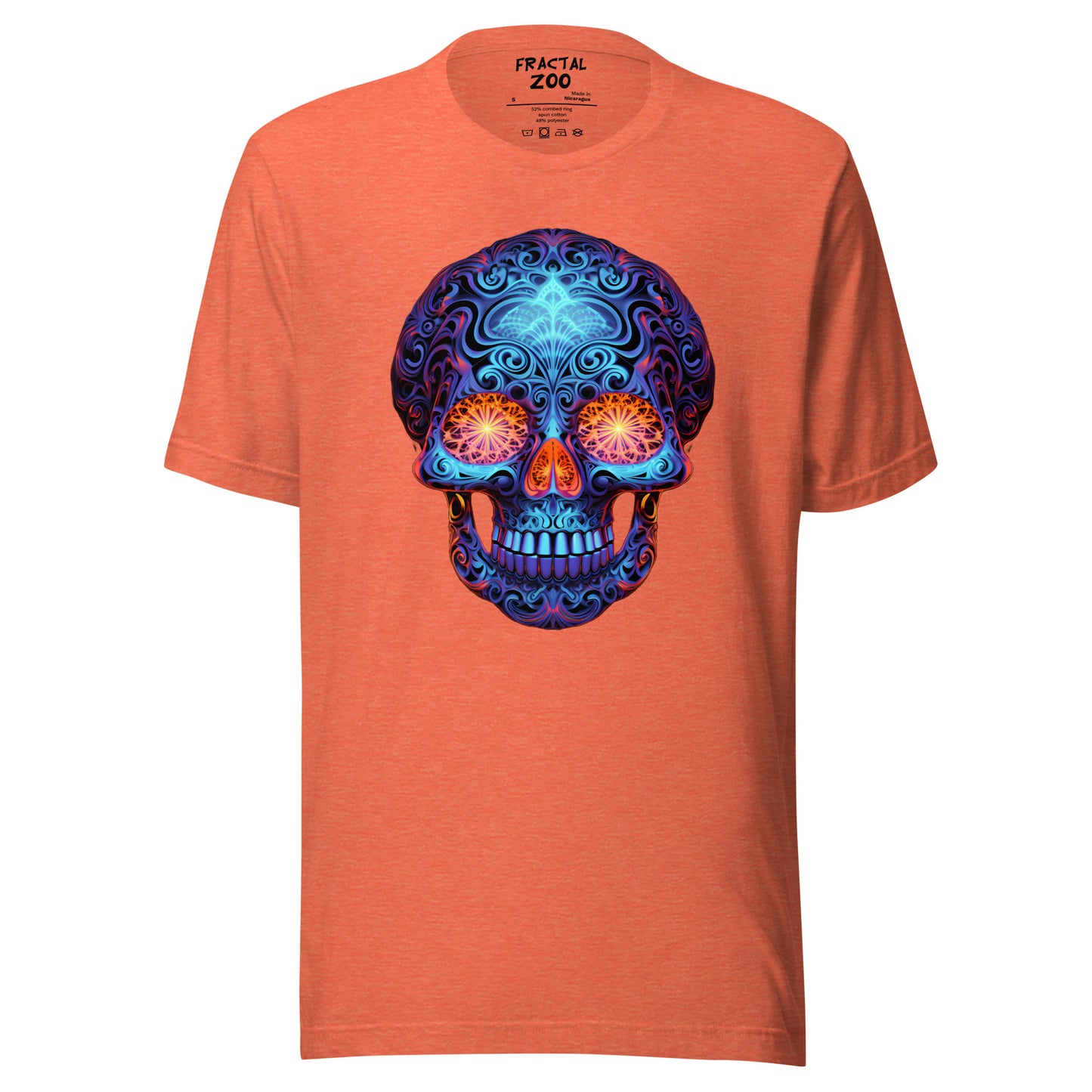 Sapphire Gaze Skull Unisex t-shirt | Comfy and visually captivating feel