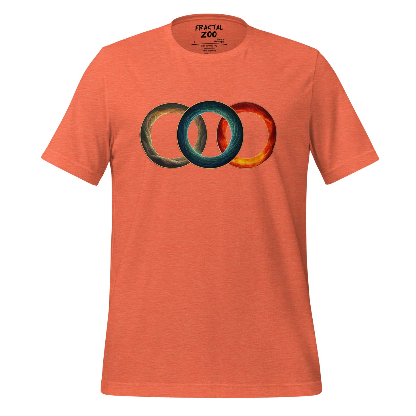 Elemental Rings T-Shirt | Make a Statement with Elemental Fusion