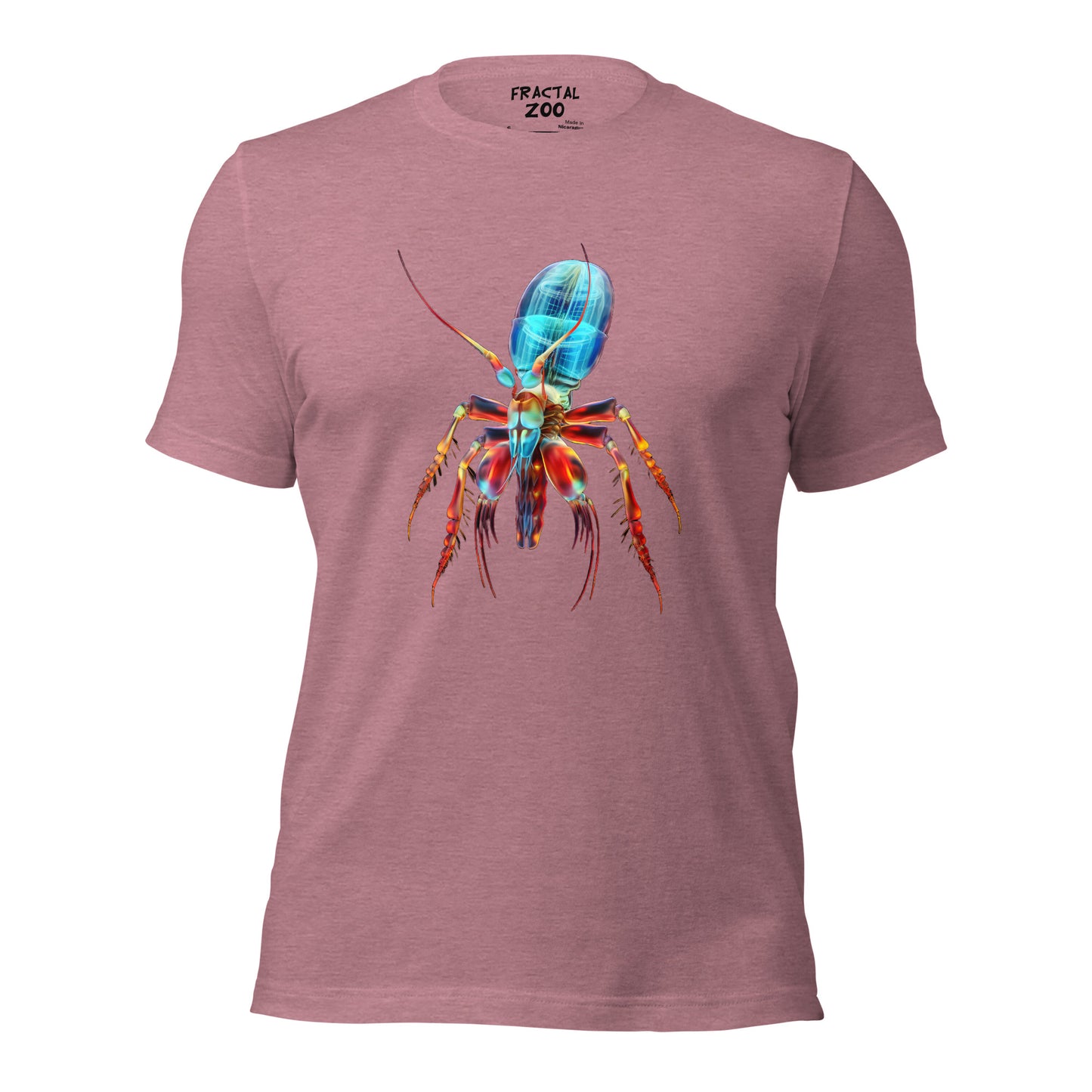 Experience Wild Style with Psychedelia Shrimp T-Shirt by Fractal Zoo