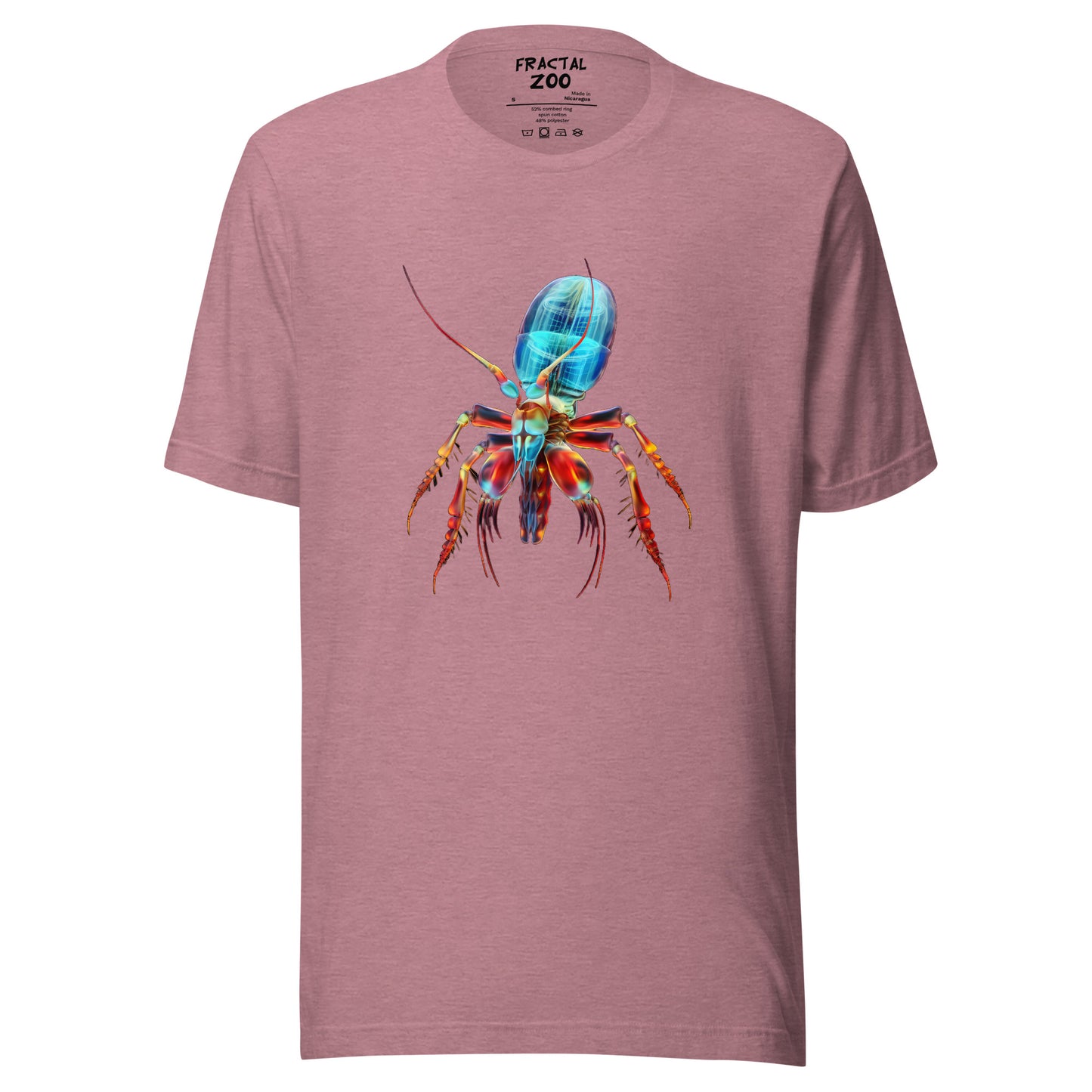 Experience Wild Style with Psychedelia Shrimp T-Shirt by Fractal Zoo