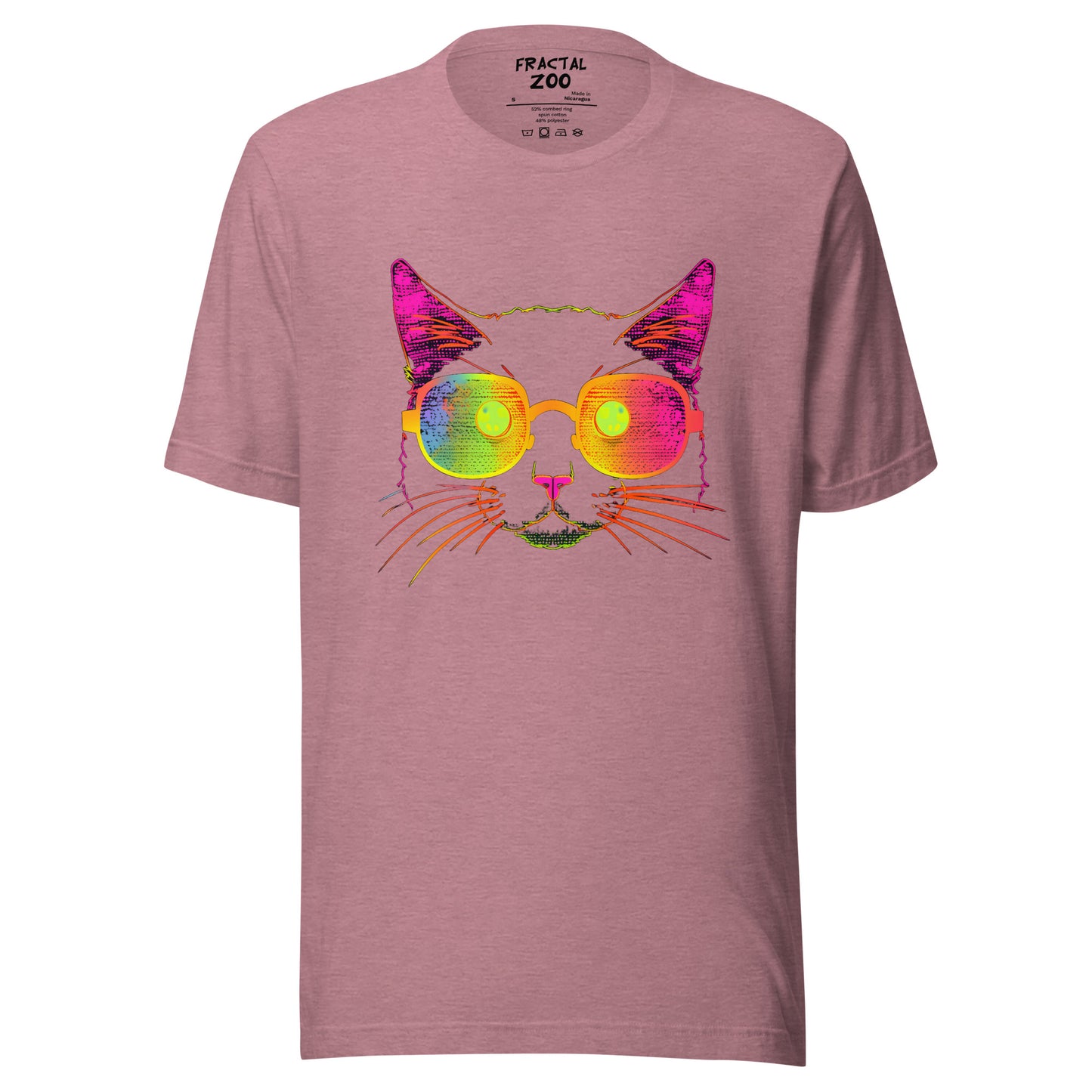 Rave in Style with Neon Kitty Spectacles Unisex T-Shirt | Neon Kitty Music Festival Vibes Tee