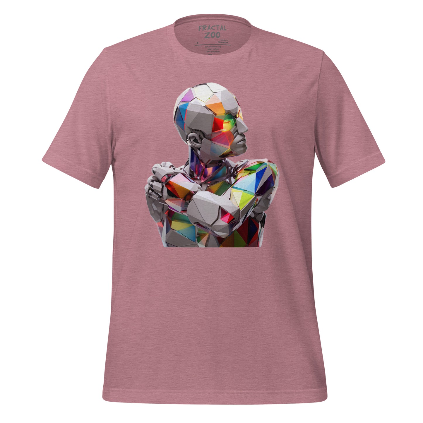 Thoughtful Android - Reflective Robot T-Shirt for Tech Enthusiasts