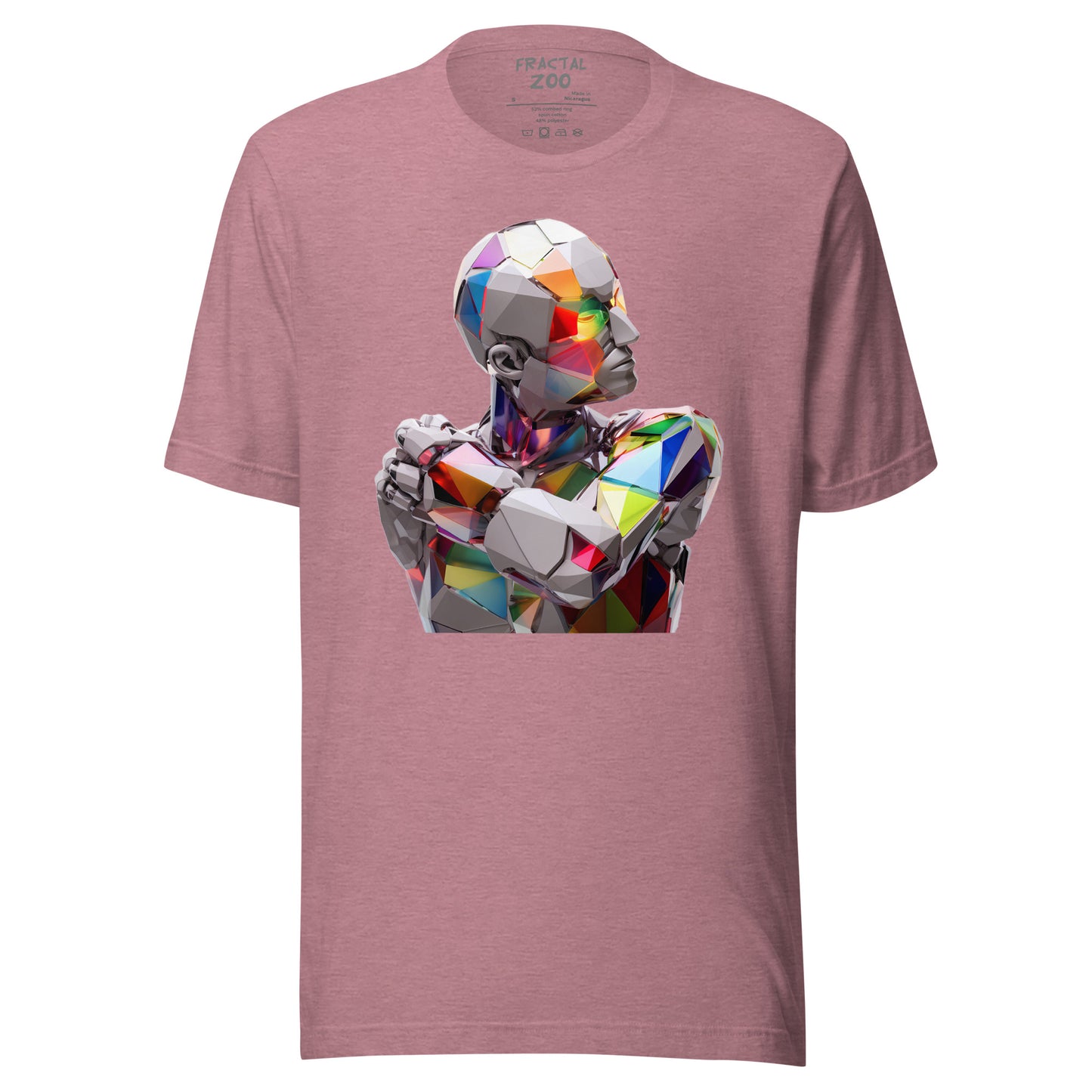 Thoughtful Android - Reflective Robot T-Shirt for Tech Enthusiasts