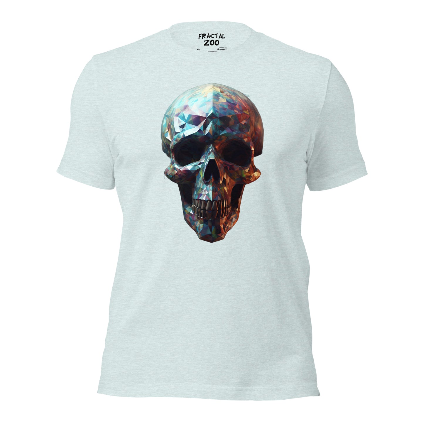 Express Your Individuality with Fractal Geometry Skull Unisex t-shirt