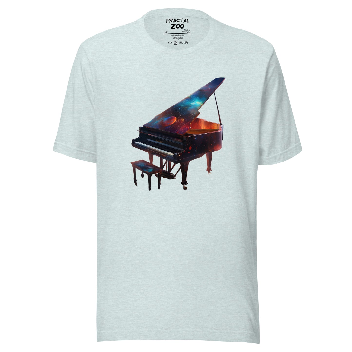 Psychedelic Piano Unisex T-shirt | Wear a piece of musical art