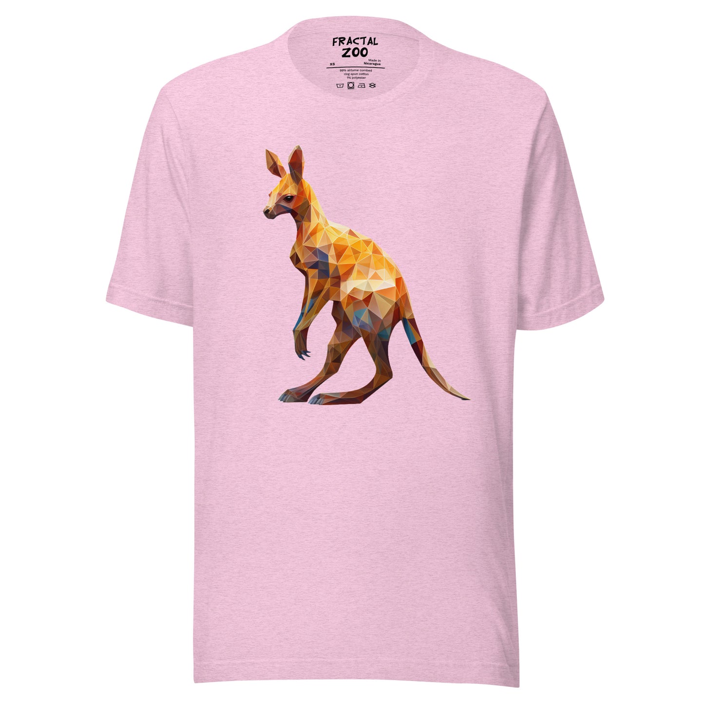 Elevate Your Style with Fractal Kangaroo Serenity t-shirt | A Tribute to Nature's Grace