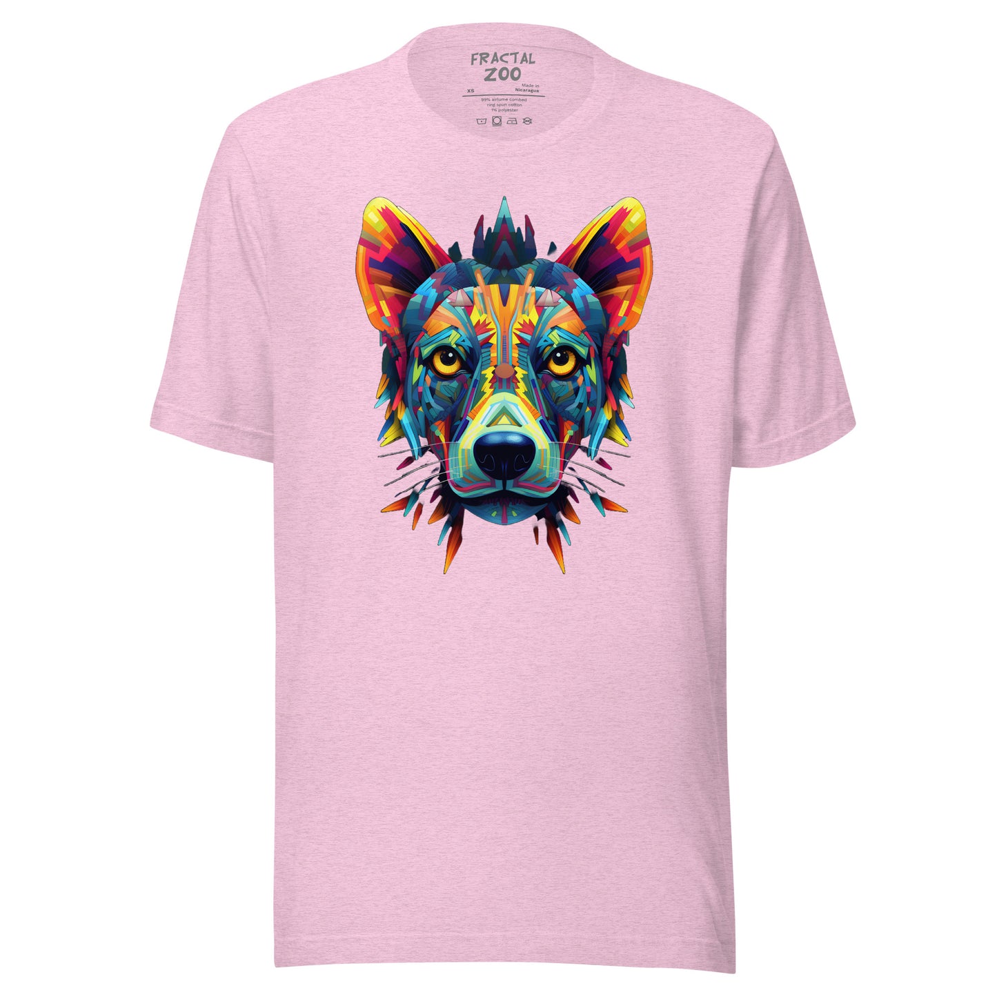 Cosmic Kaleidocanine - Stellar Fractal Dog T-Shirt for Festivals Unisex t-shirt