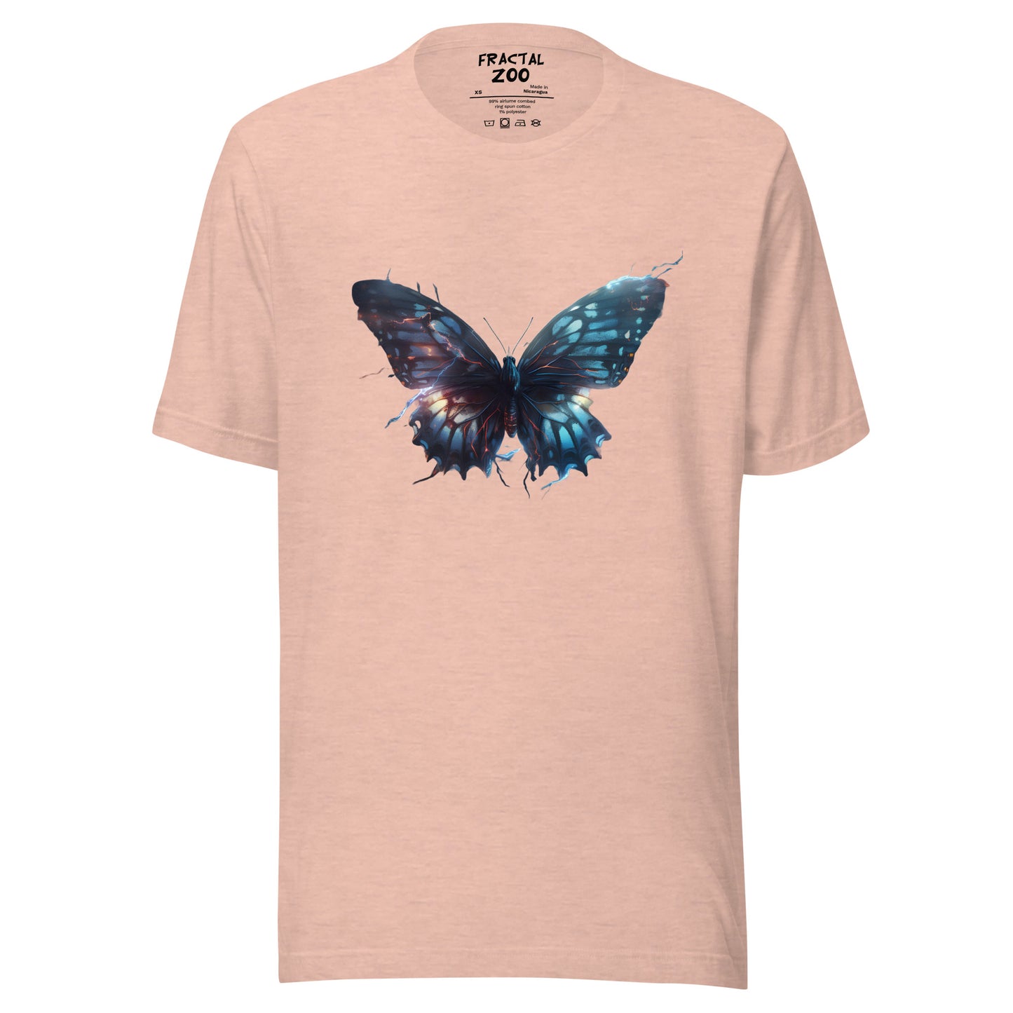 Electro-Flutter Lightning Butterfly Unisex t-shirt | Eco-Friendly Festival Fashion Statement