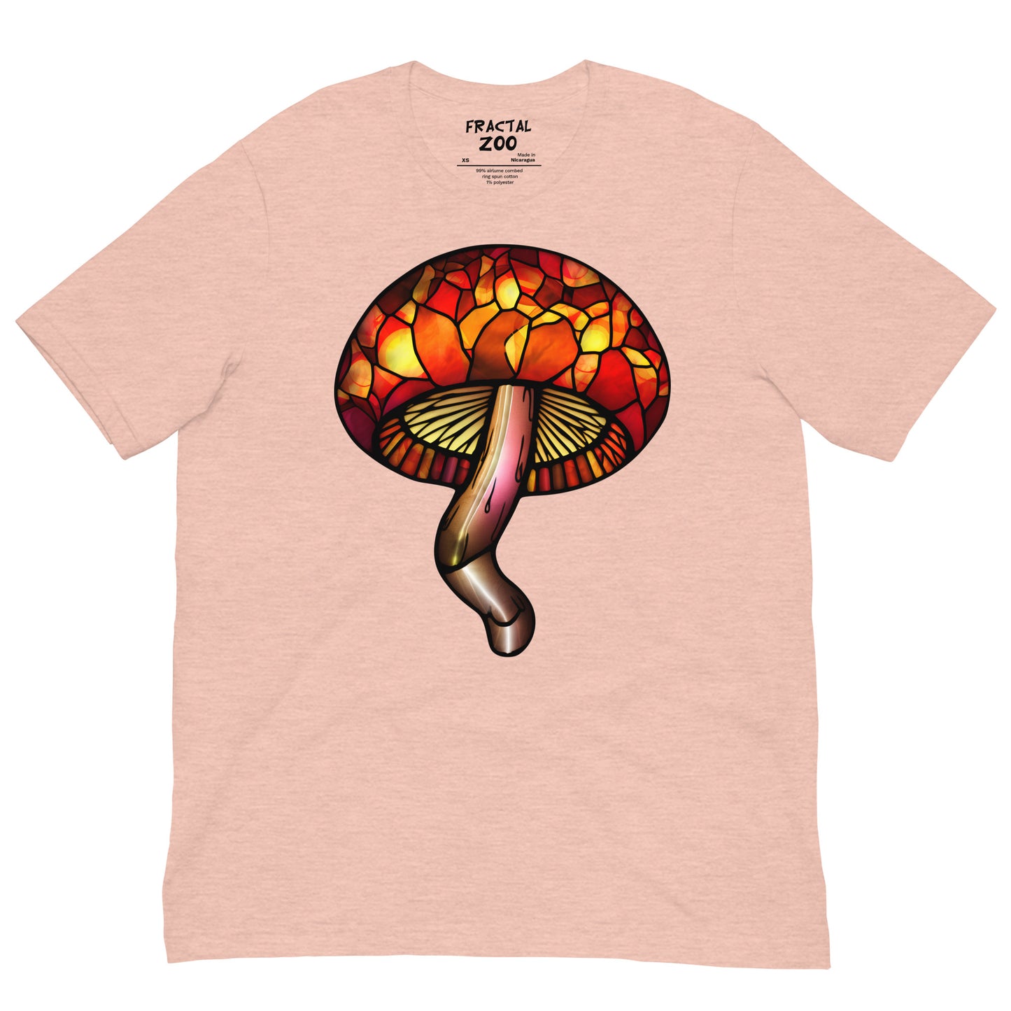 Stained-Glass Mushroom Unisex t-shirt | Celebrate Creativity and Nature