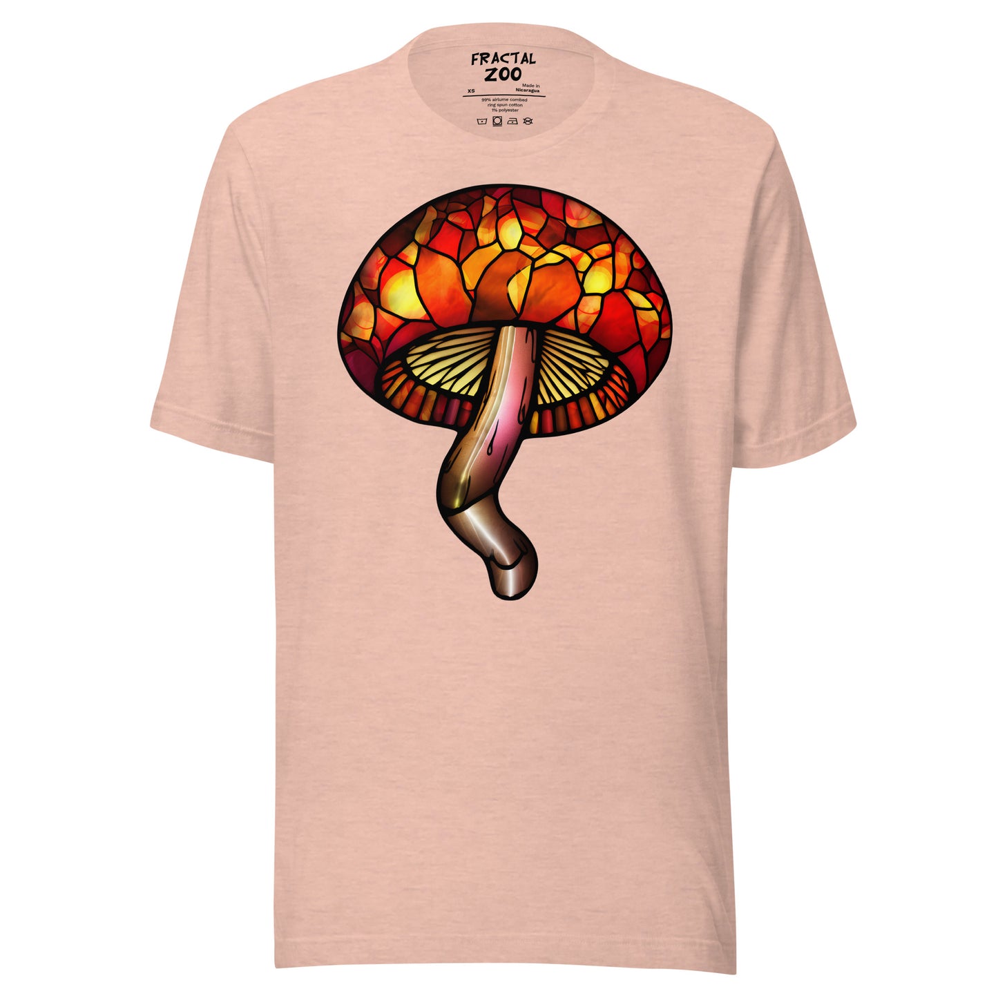 Stained-Glass Mushroom Unisex t-shirt | Celebrate Creativity and Nature