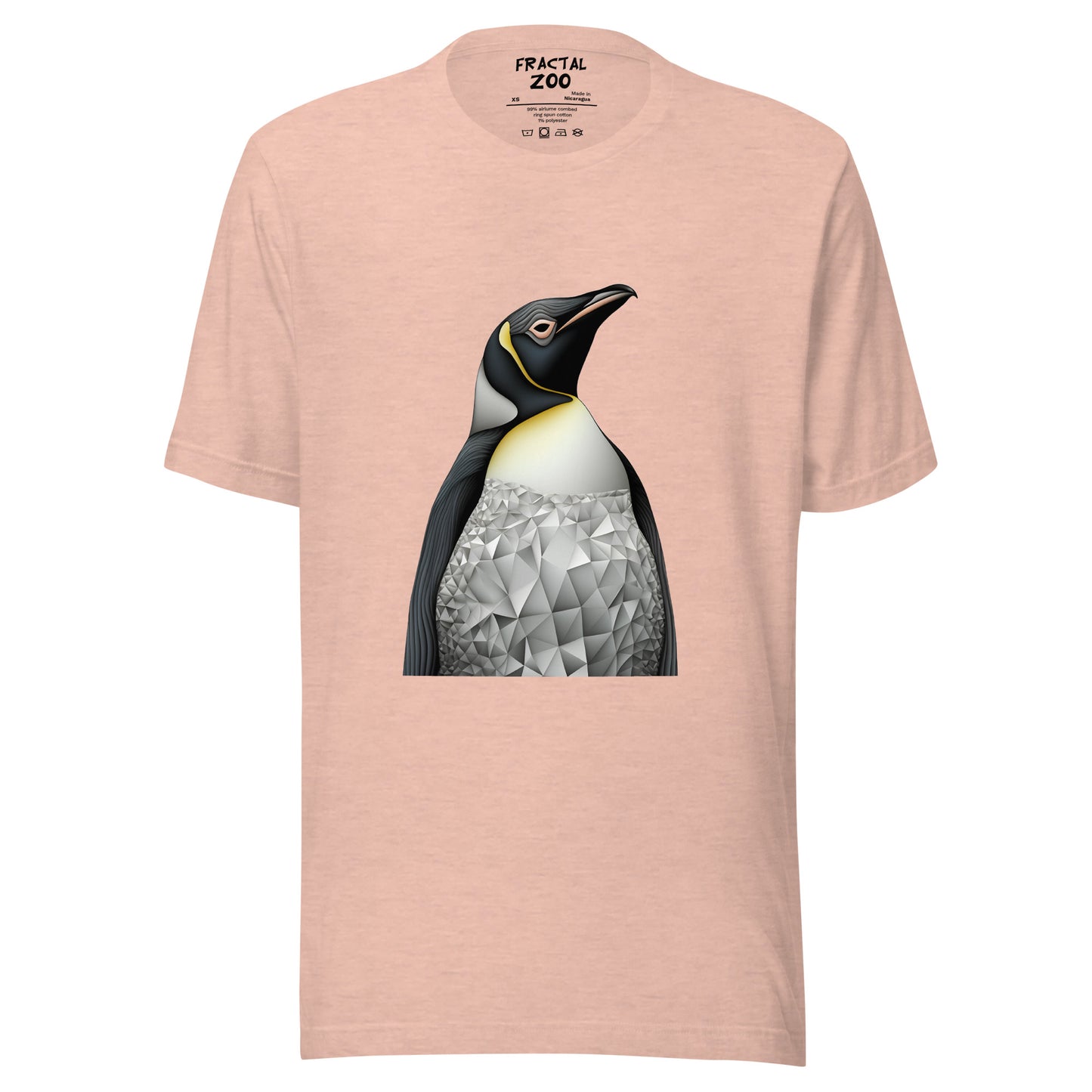 Penguin Fractal Reverie Unisex t-shirt | Artistic Precision and Antarctic Delight