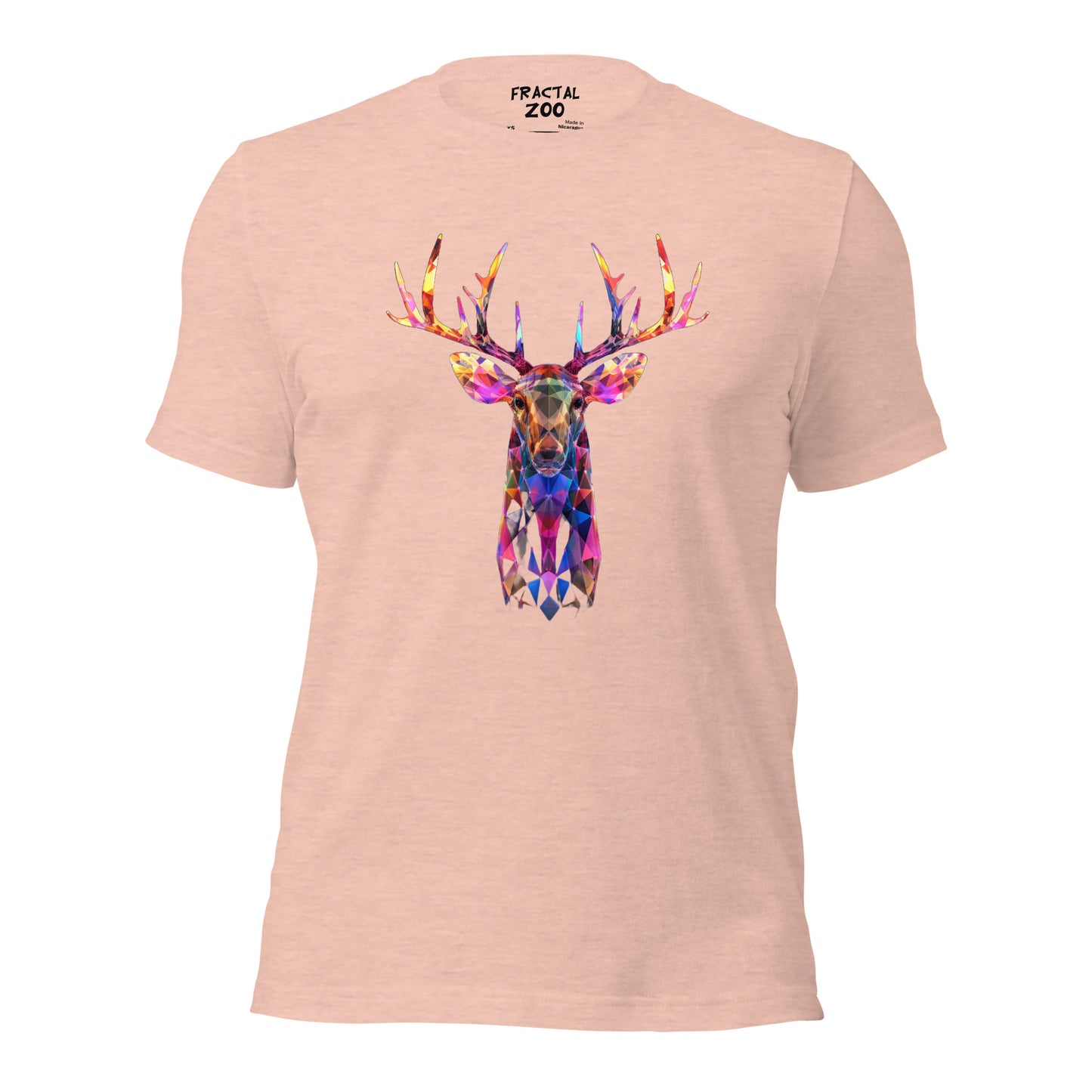 Fractal Deer Buck Unisex t-shirt | Unveil the Fusion of Nature