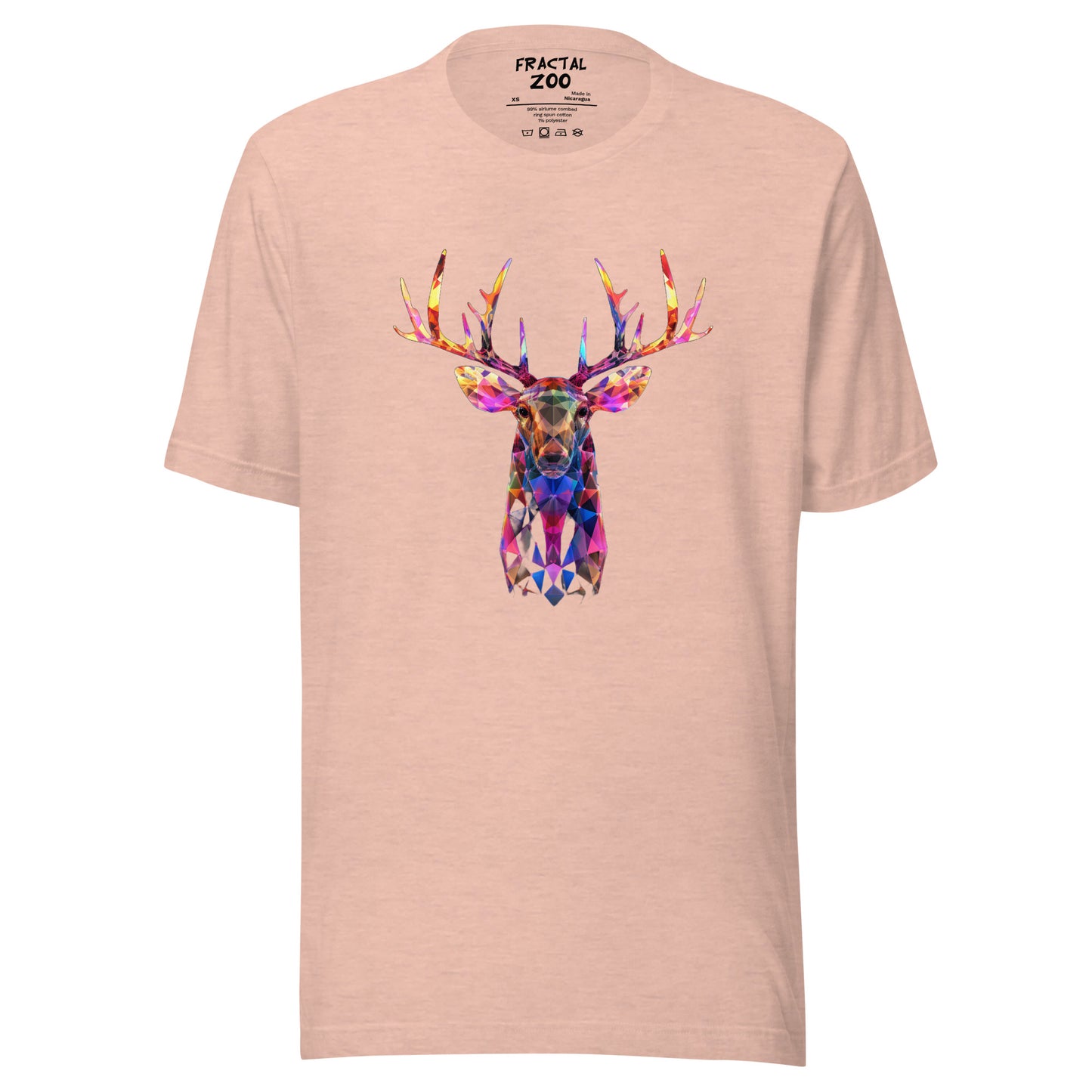 Fractal Deer Buck Unisex t-shirt | Unveil the Fusion of Nature