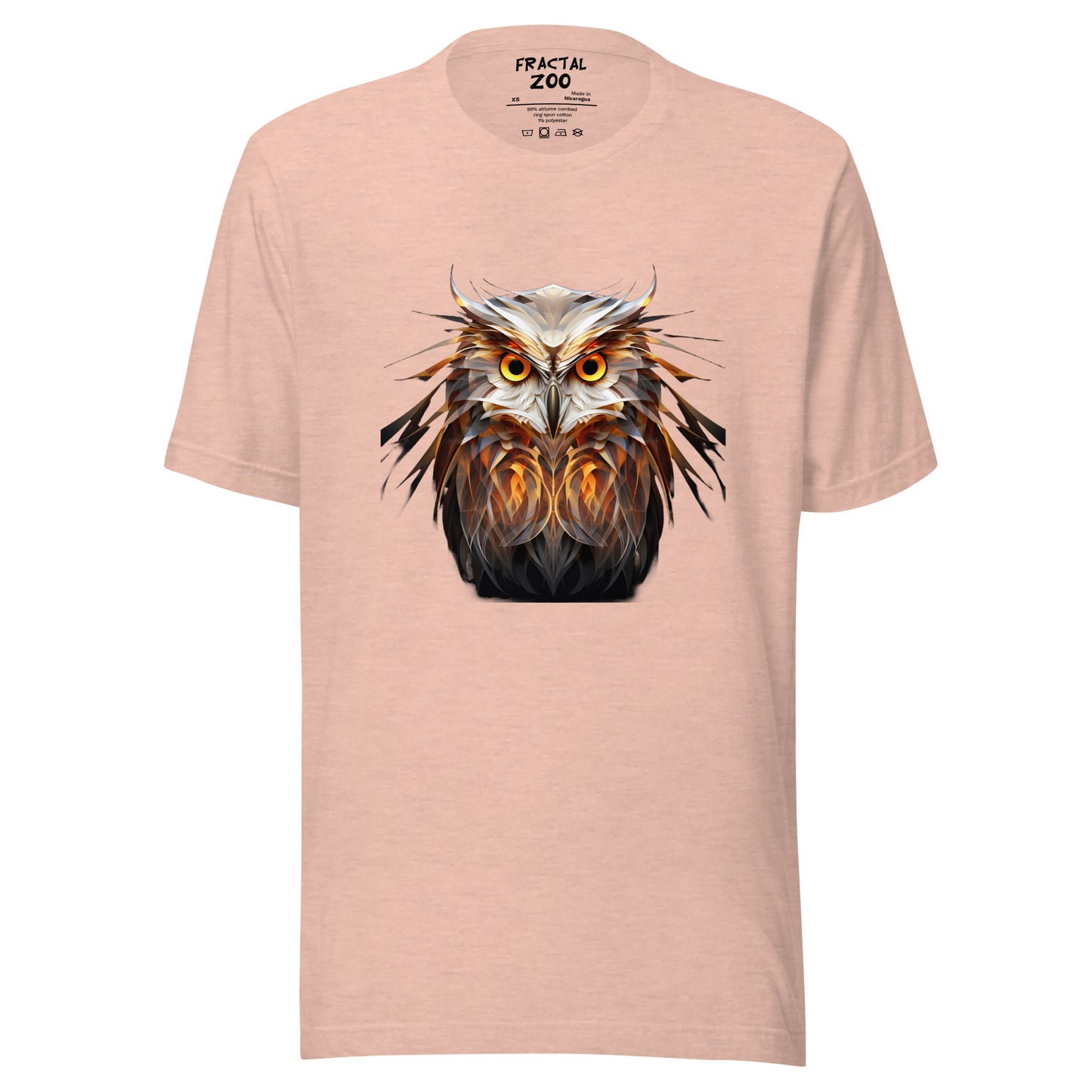 Fractal Owl Unisex t-shirt | Animal-Inspired T-Shirt Collection