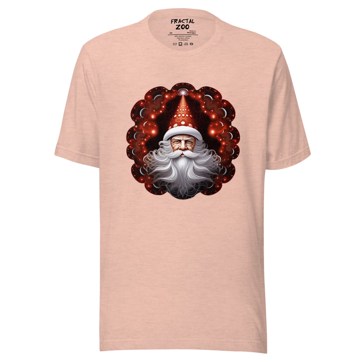 Santa's Fractal Magic  t-shirt | Feel the Christmas Holidays Magic with Fractal Tee