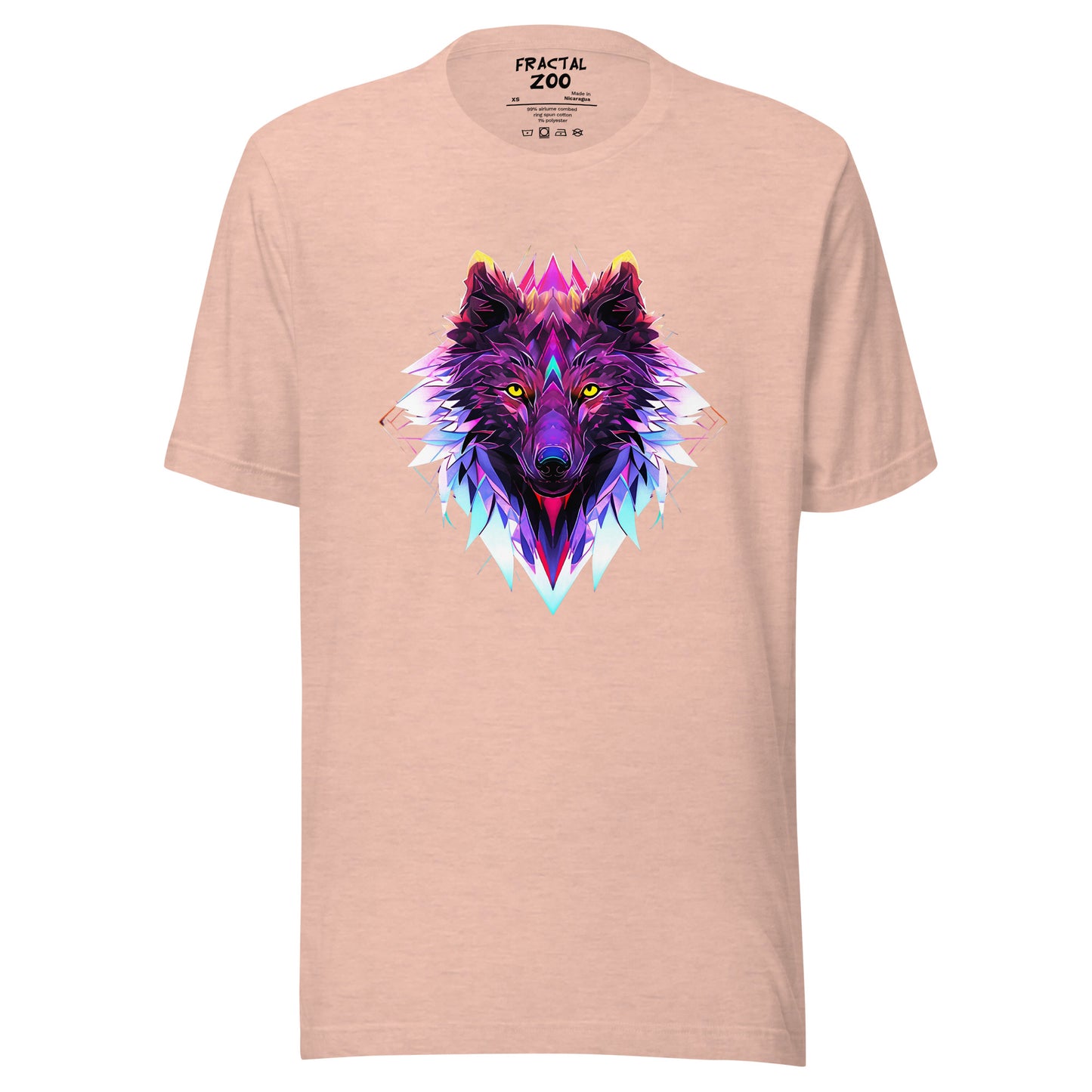 Echo Wolf T-Shirt | Unleash Your Inner Wild Spirit with Fractal Elegance