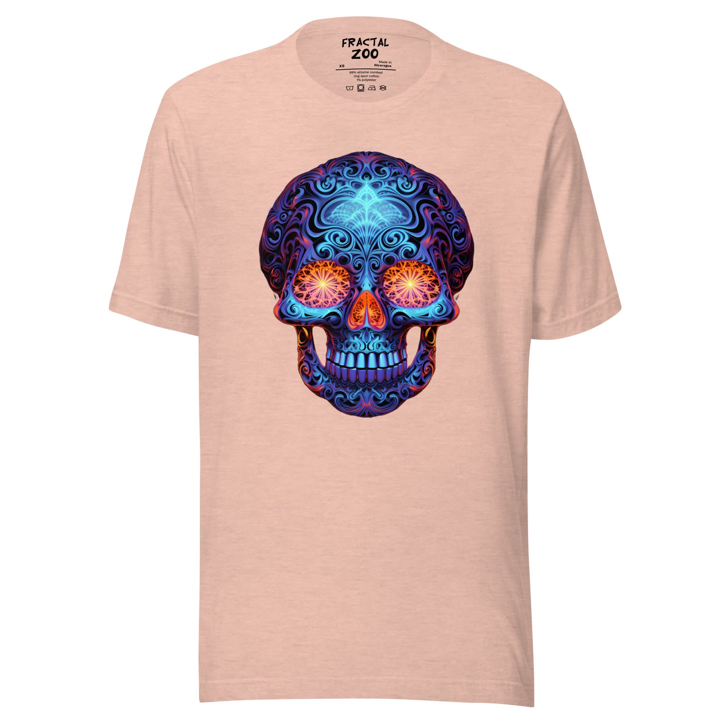 Sapphire Gaze Skull Unisex t-shirt | Comfy and visually captivating feel