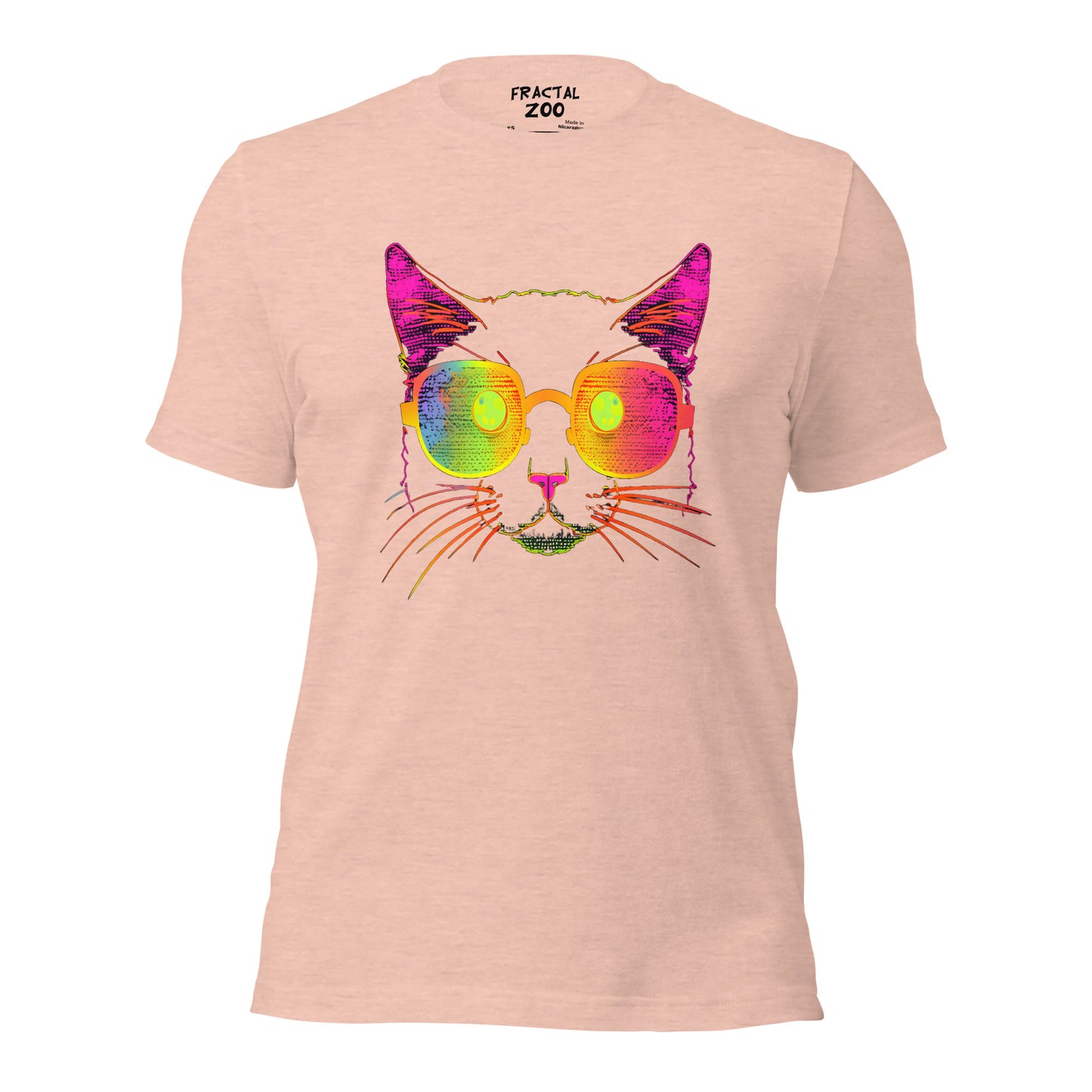 Rave in Style with Neon Kitty Spectacles Unisex T-Shirt | Neon Kitty Music Festival Vibes Tee