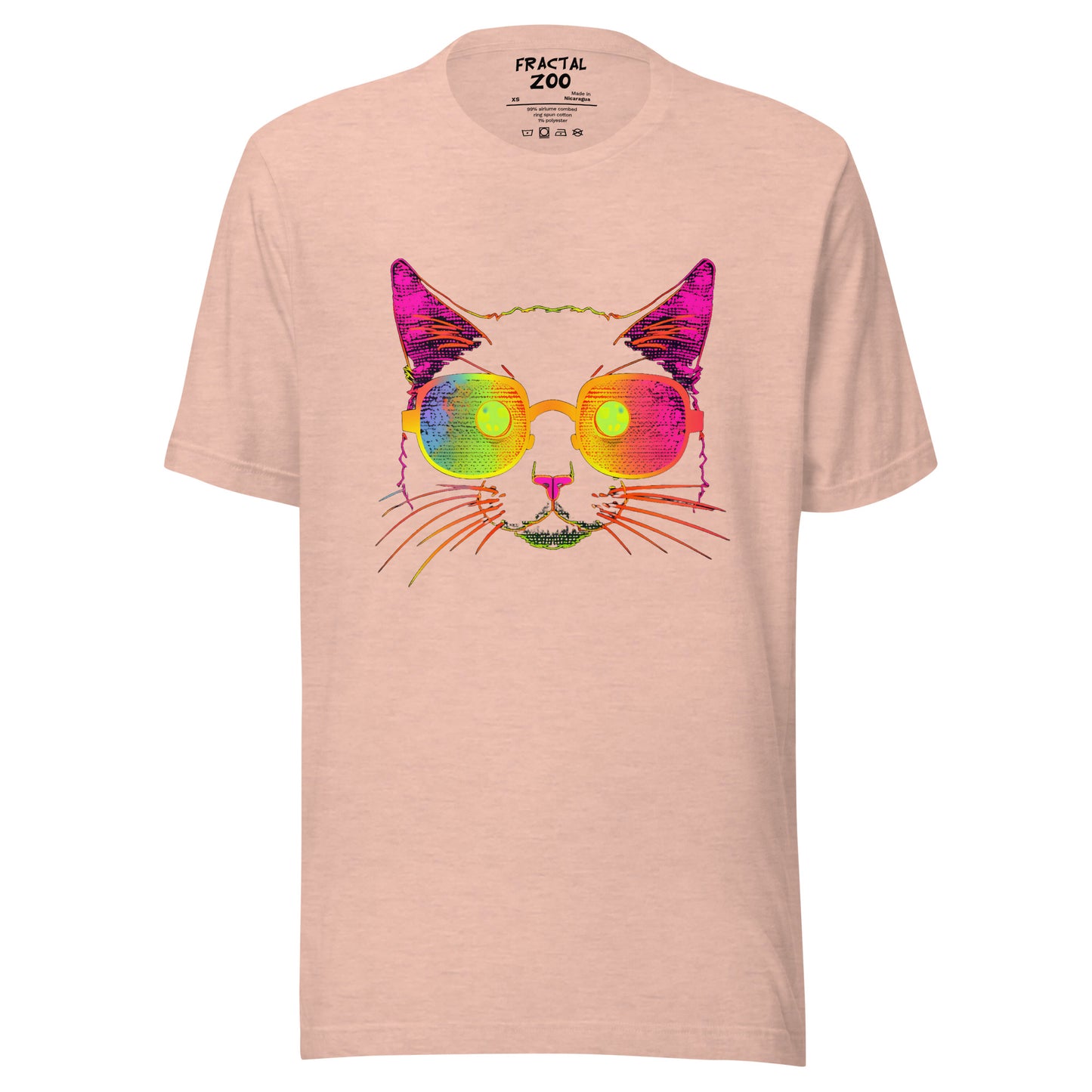 Rave in Style with Neon Kitty Spectacles Unisex T-Shirt | Neon Kitty Music Festival Vibes Tee