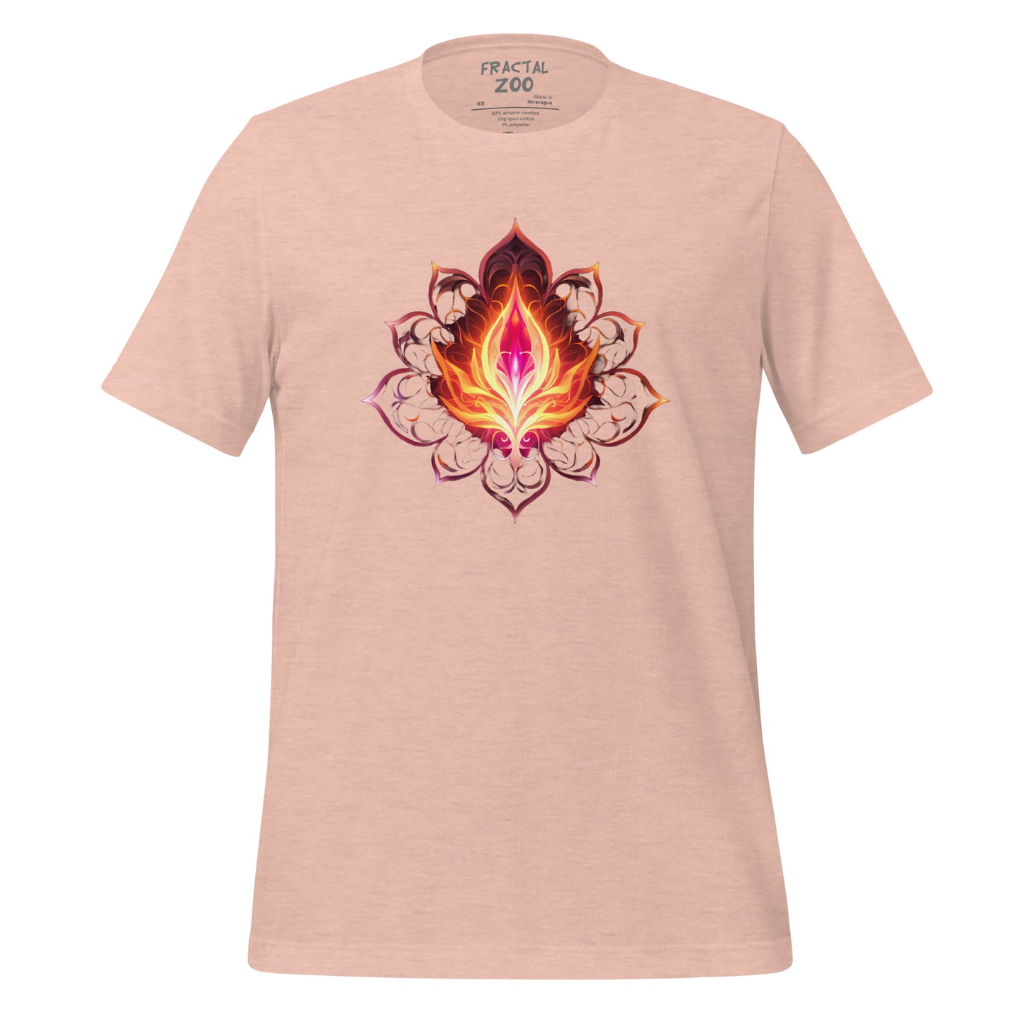 Cosmic Bloom - Ethereal Space-Inspired Floral T-Shirt for Festivals