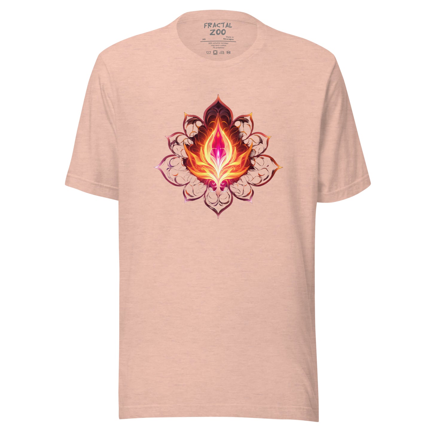 Cosmic Bloom - Ethereal Space-Inspired Floral T-Shirt for Festivals