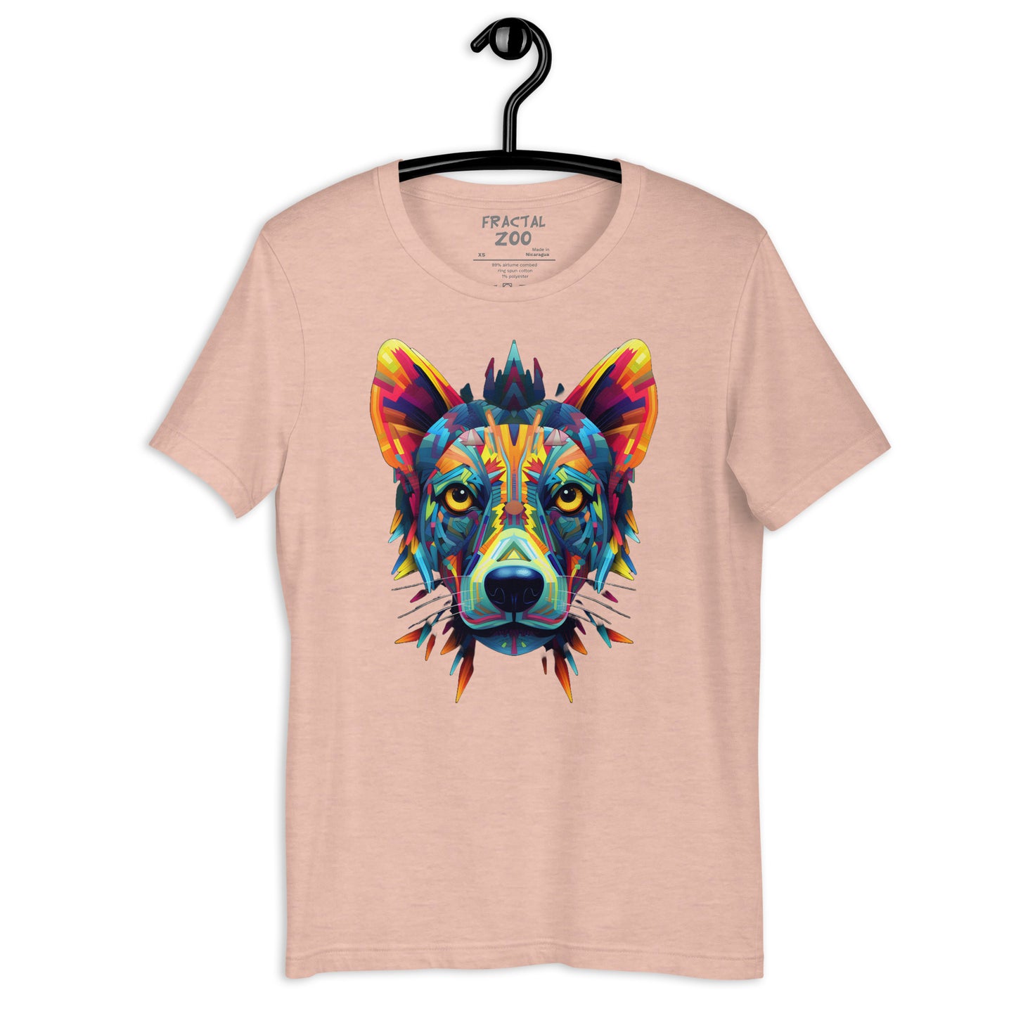 Cosmic Kaleidocanine - Stellar Fractal Dog T-Shirt for Festivals Unisex t-shirt