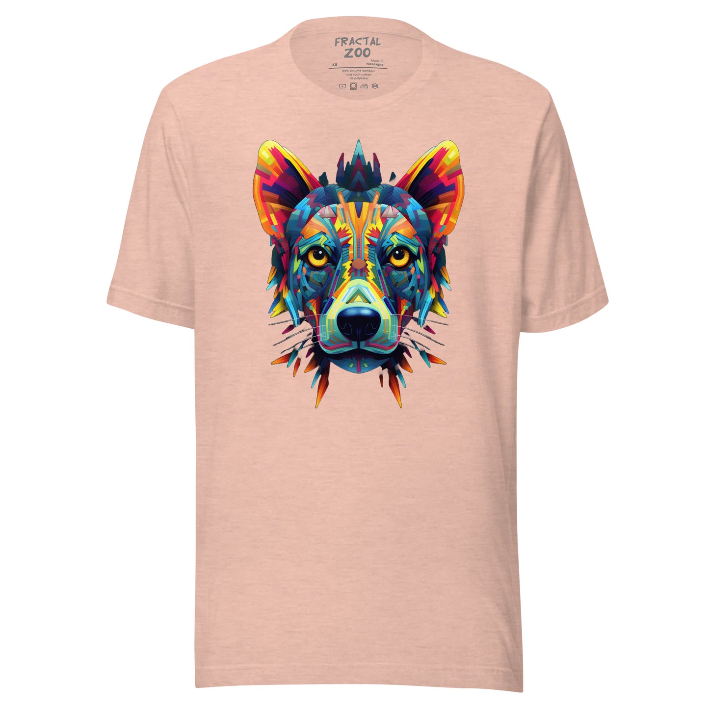 Cosmic Kaleidocanine - Stellar Fractal Dog T-Shirt for Festivals Unisex t-shirt