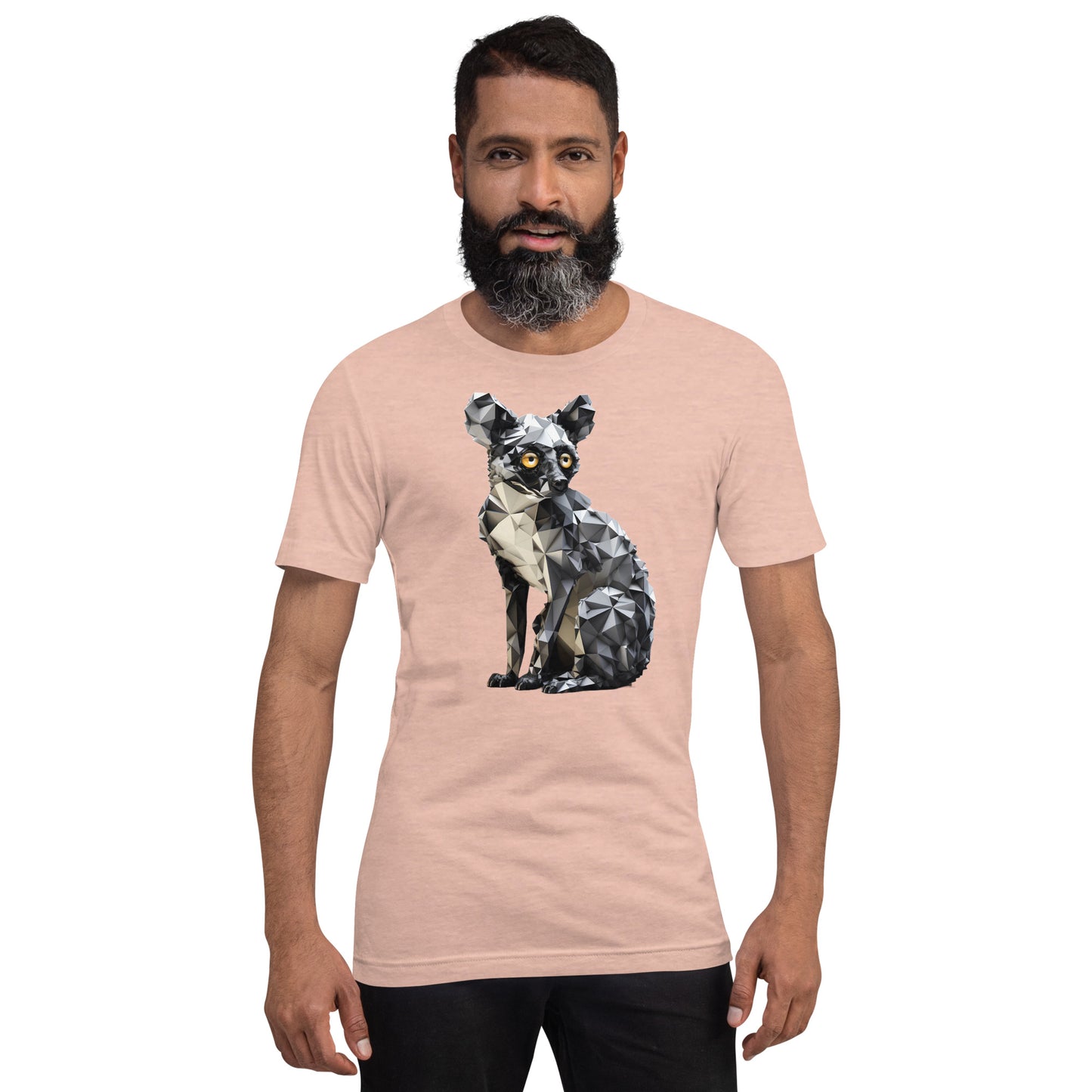 Make a Statement with Geometric Lemur T-Shirts | Eco-Friendly Fashion Choice